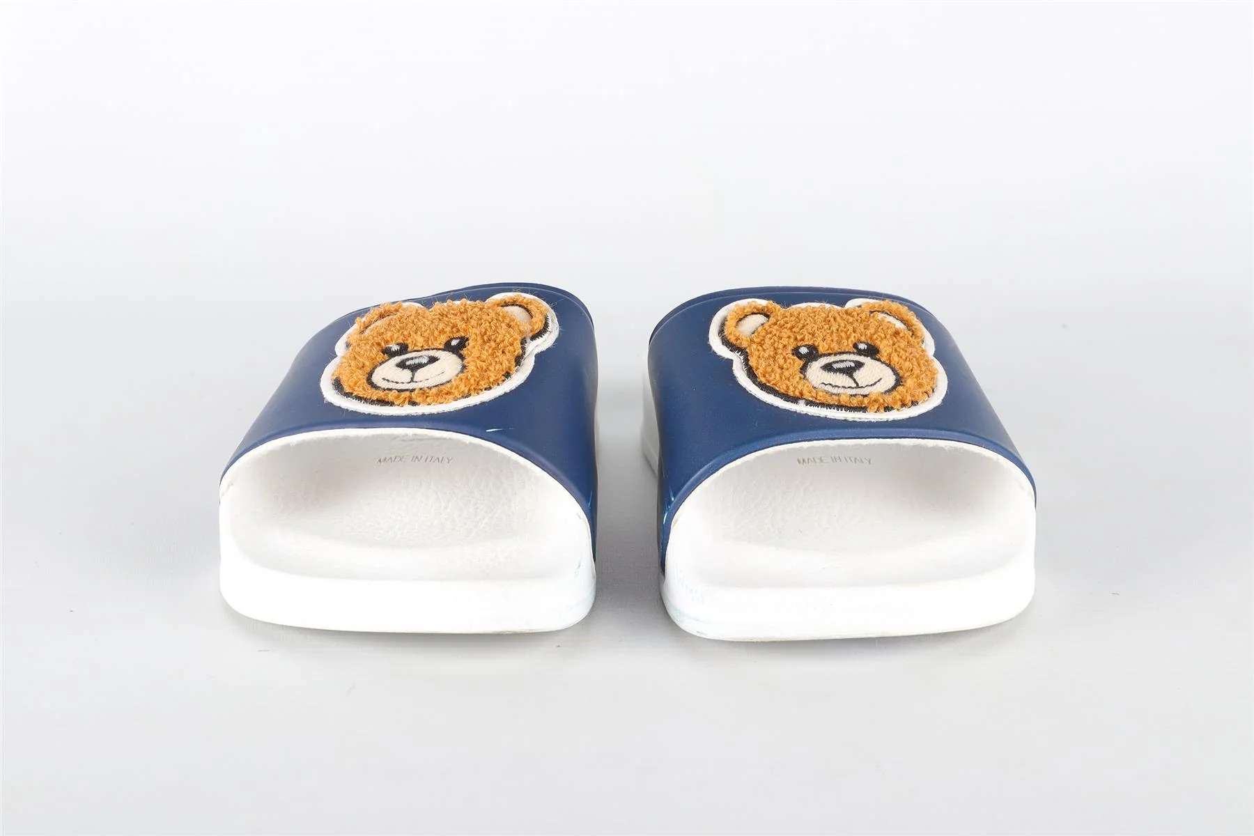 MOSCHINO BLUE KIDS GIRLS SLIDES EU 27-28 UK 9-10 US 10-11 - Image 3