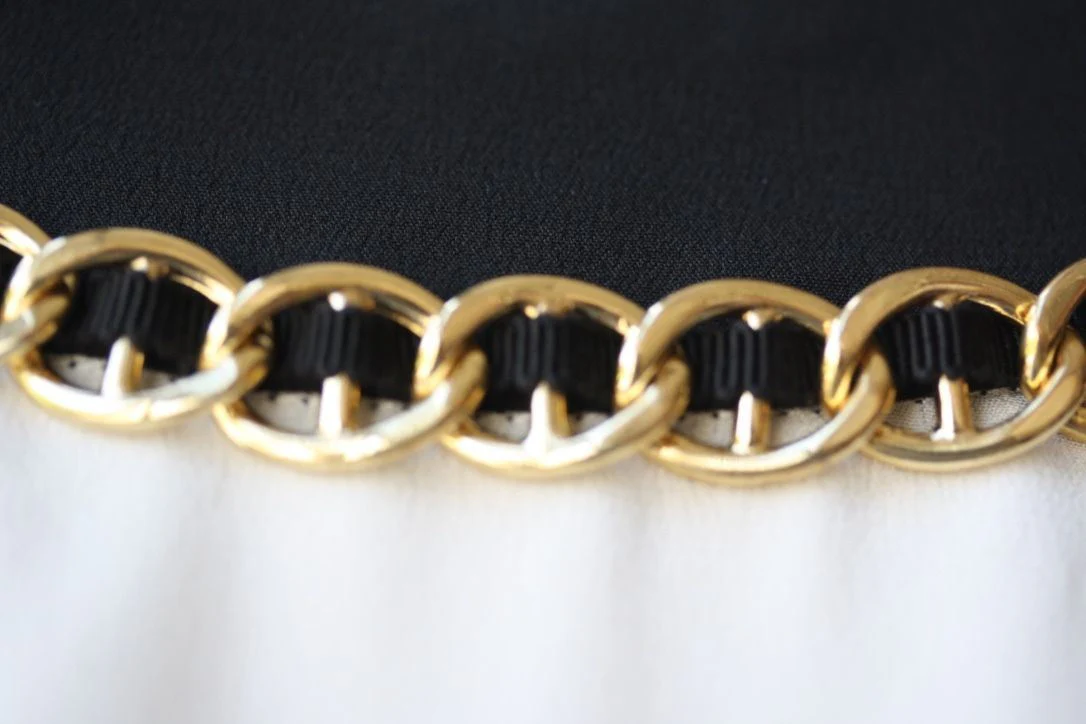 MOSCHINO IVORY CHAIN TRIM TOP IT 42 UK 10 - Image 8