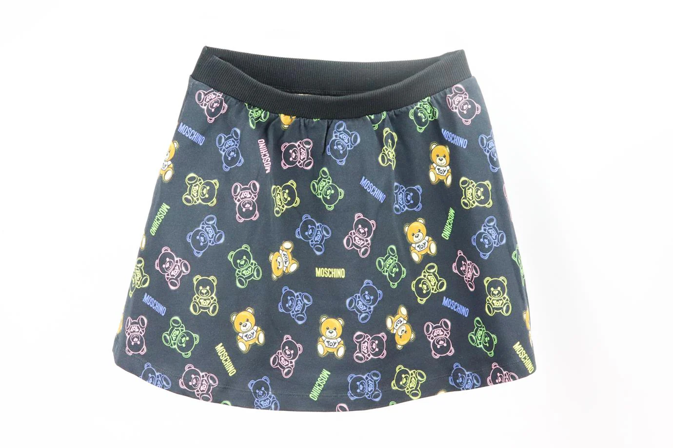 MOSCHINO KIDS GIRLS LOGO COTTON SKIRT 8 YEARS - Image 3