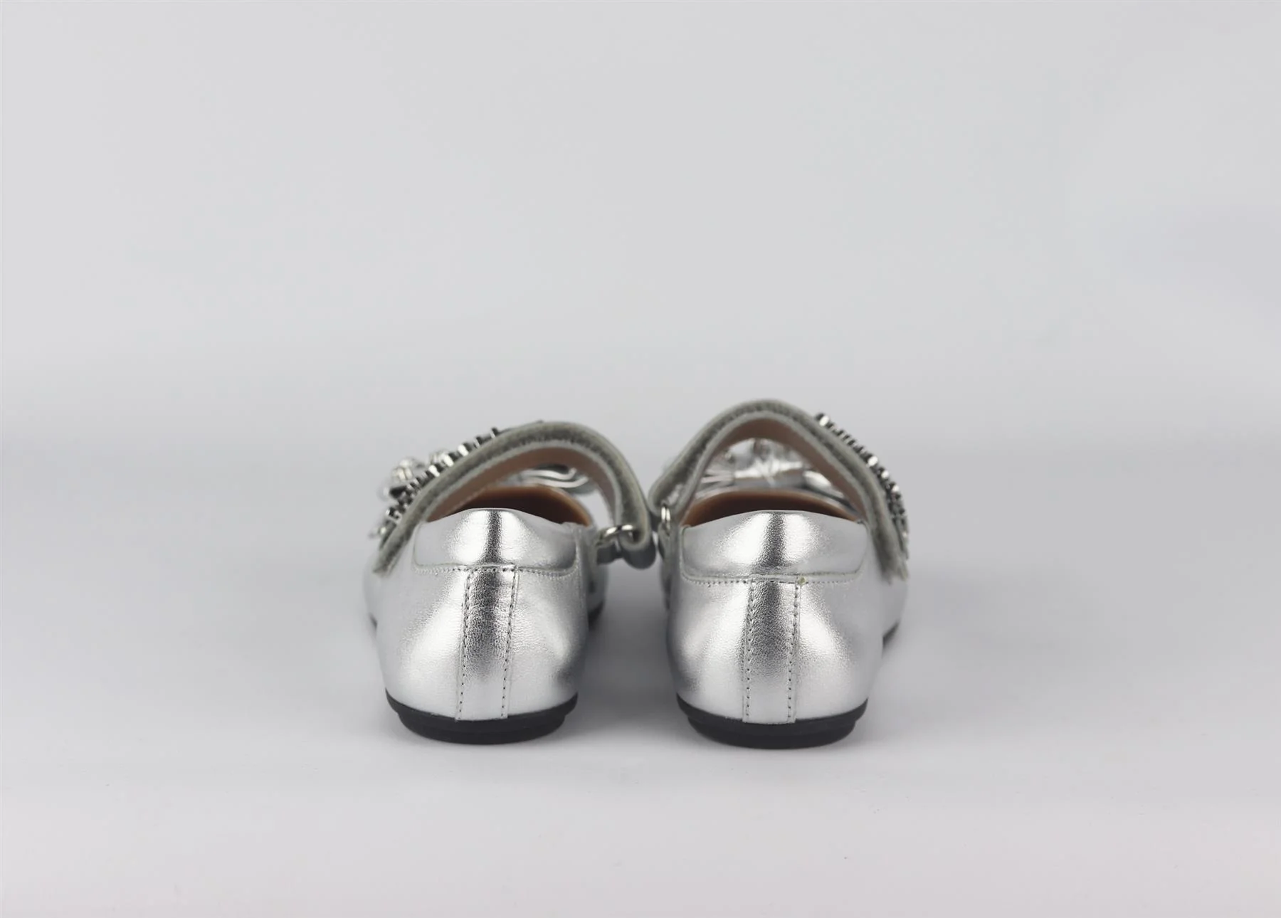 MOSCHINO KIDS GIRLS STUDDED LEATHER SHOES EU 28 UK 10 - Image 4
