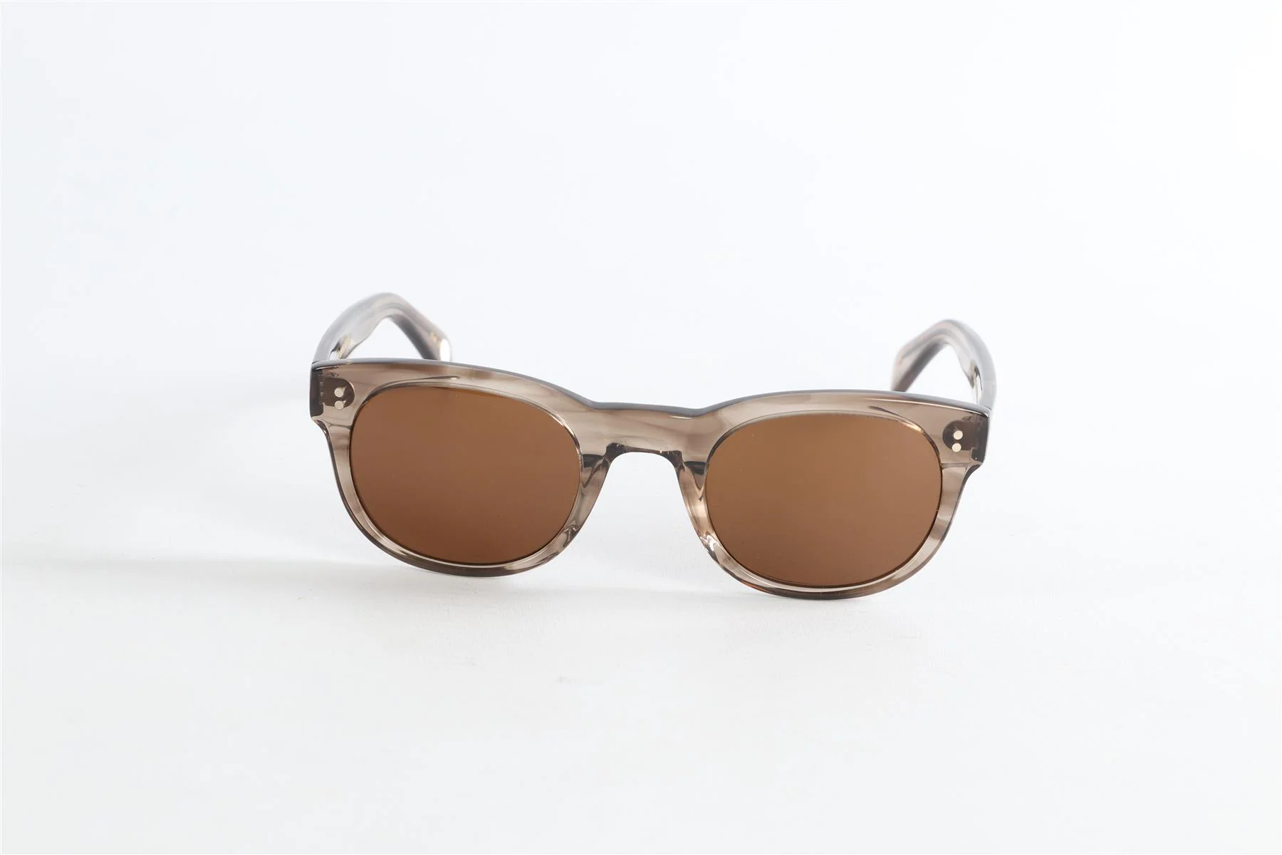 MOSCOT BROWN OVAL FRAME ACETATE SUNGLASSES - Image 3