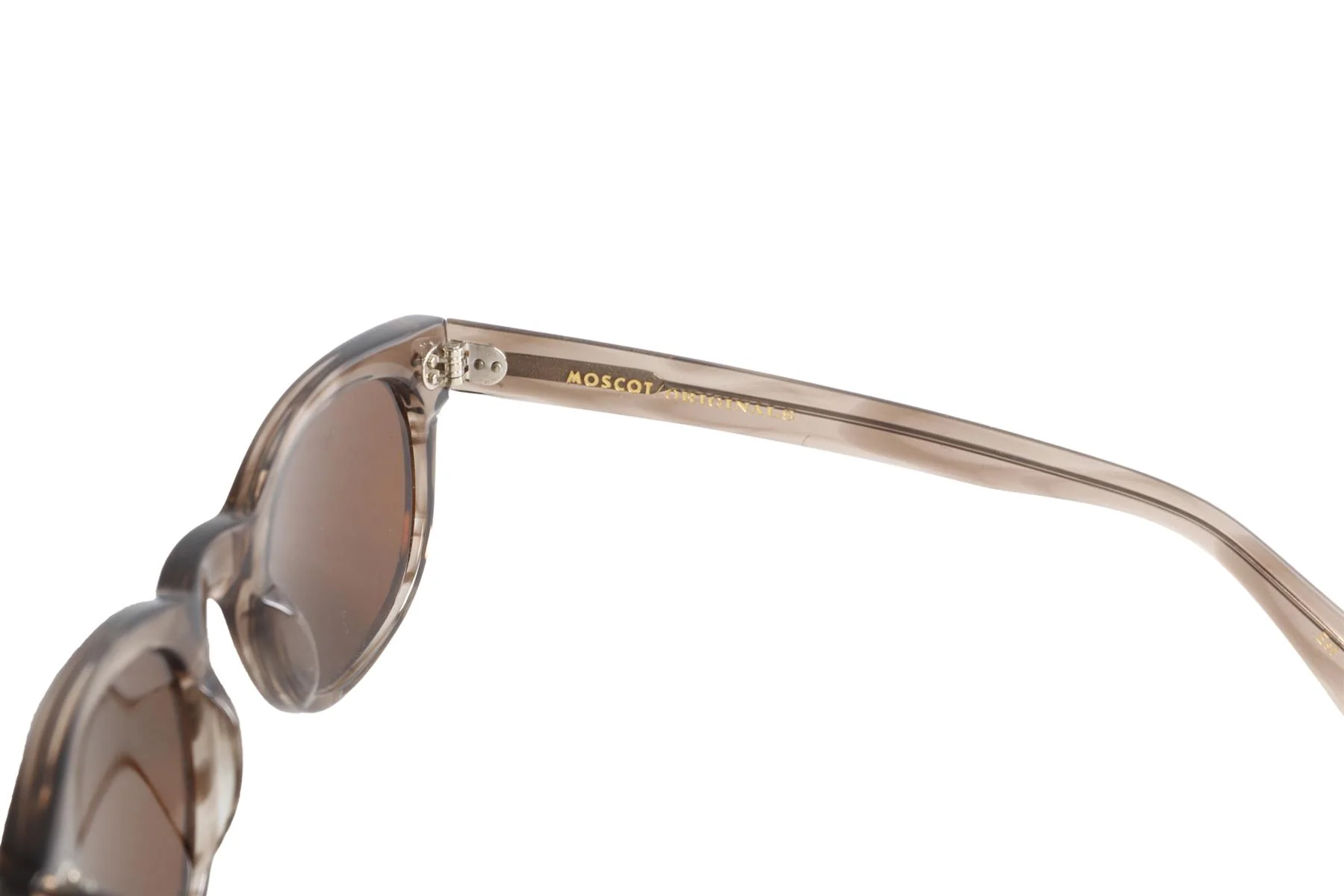 MOSCOT BROWN OVAL FRAME ACETATE SUNGLASSES - Image 6
