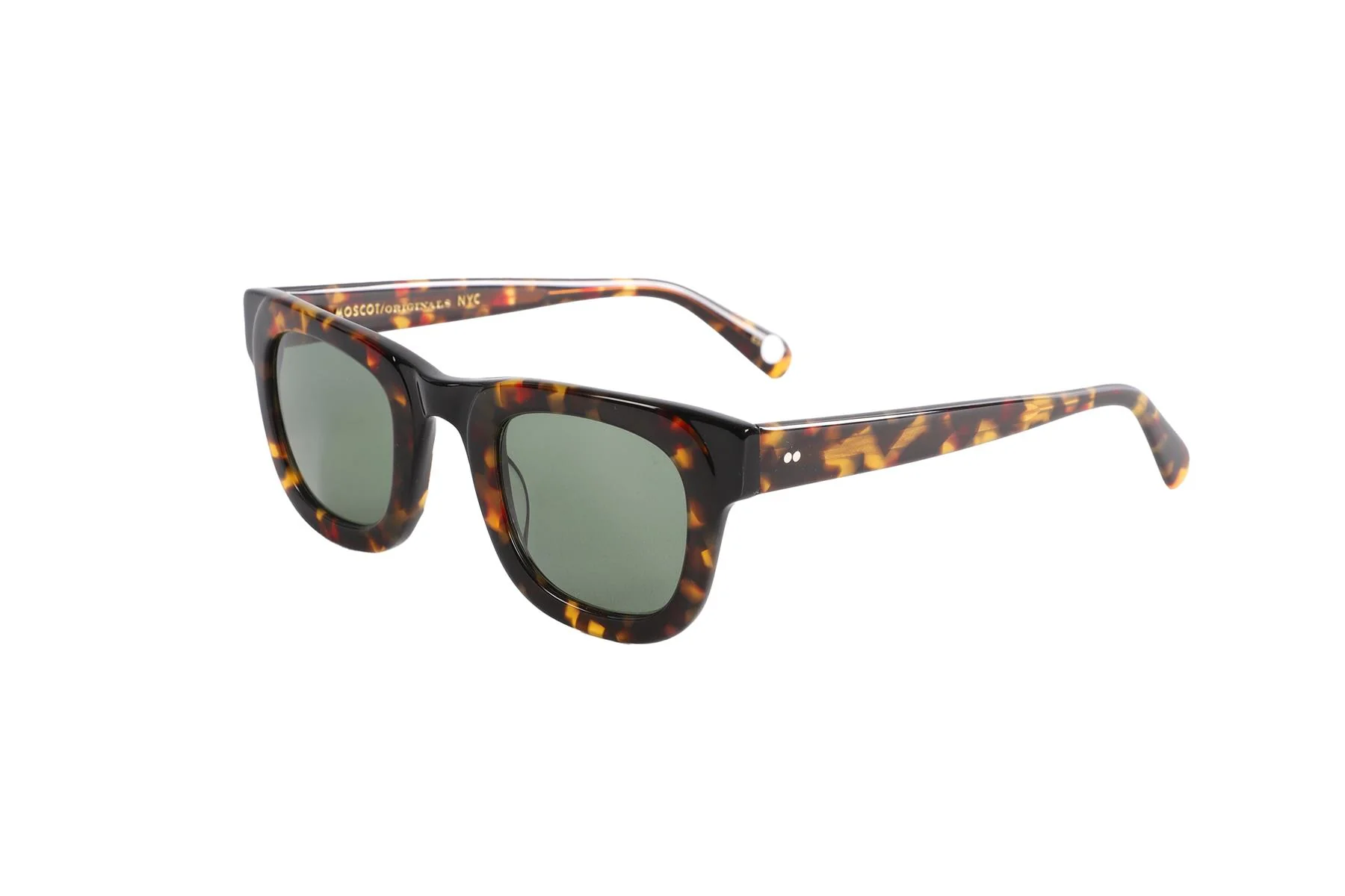 MOSCOT BROWN SQUARE FRAME ACETATE SUNGLASSES - Image 4