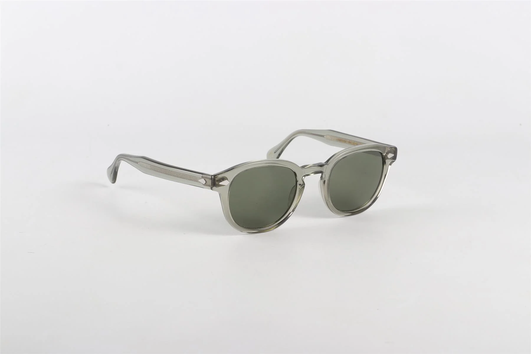 MOSCOT GREEN ROUND FRAME ACETATE SUNGLASSES - Image 2