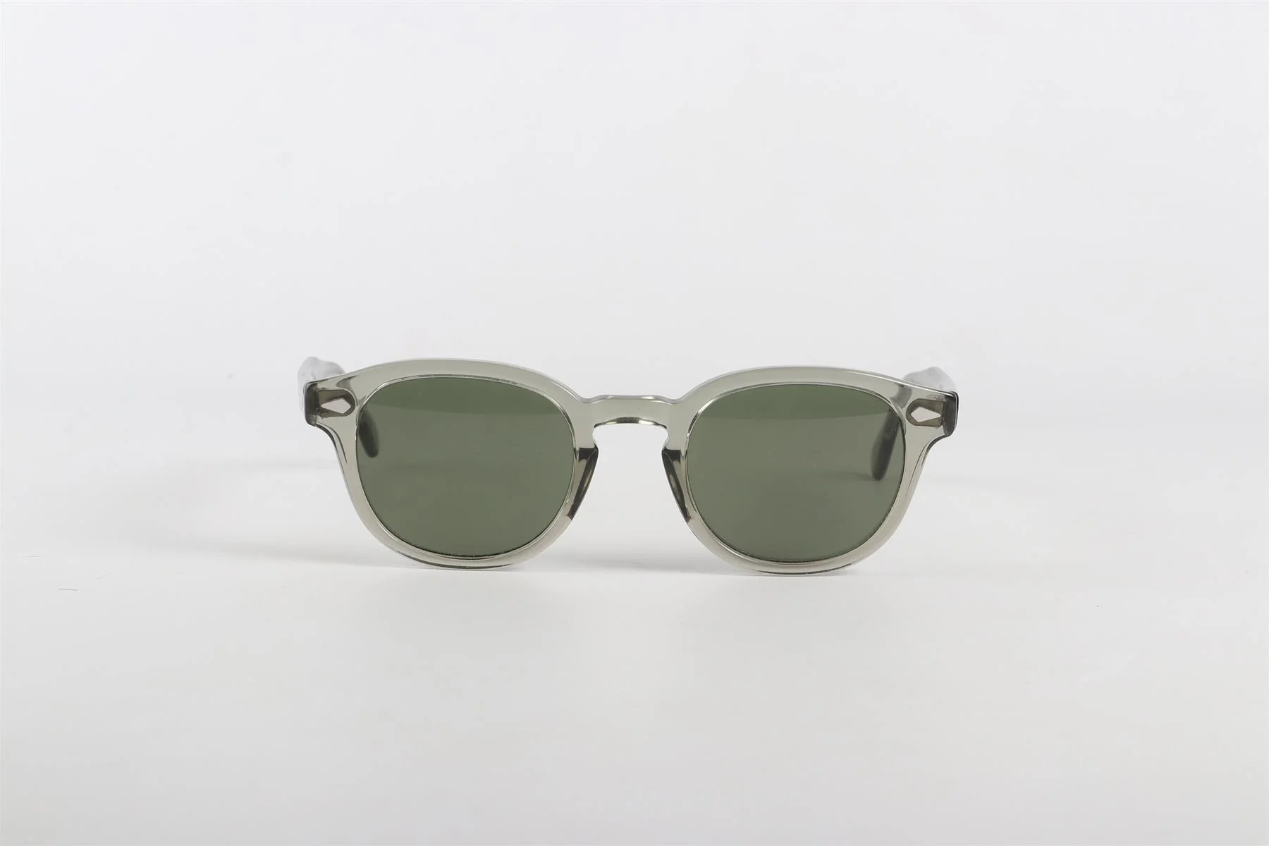 MOSCOT GREEN ROUND FRAME ACETATE SUNGLASSES - Image 3