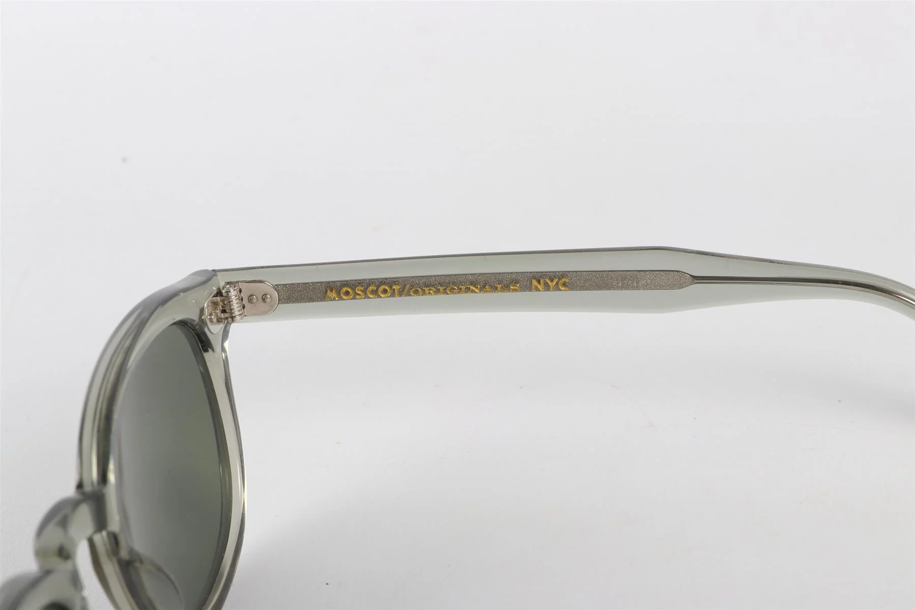 MOSCOT GREEN ROUND FRAME ACETATE SUNGLASSES - Image 5