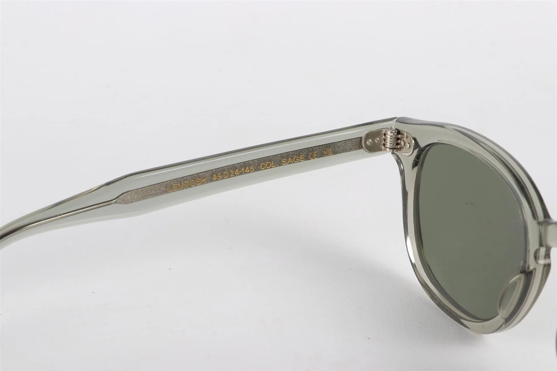 MOSCOT GREEN ROUND FRAME ACETATE SUNGLASSES - Image 6