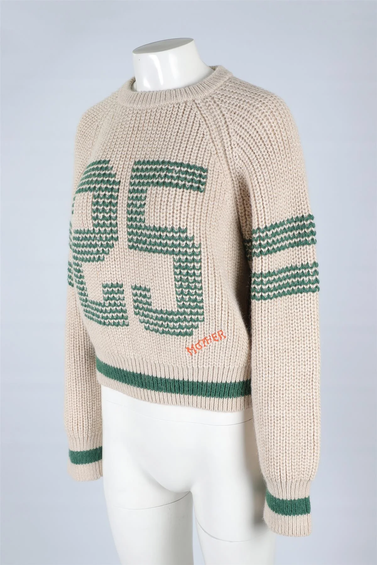 MOTHER BEIGE WOOL SWEATER XSMALL - Image 3
