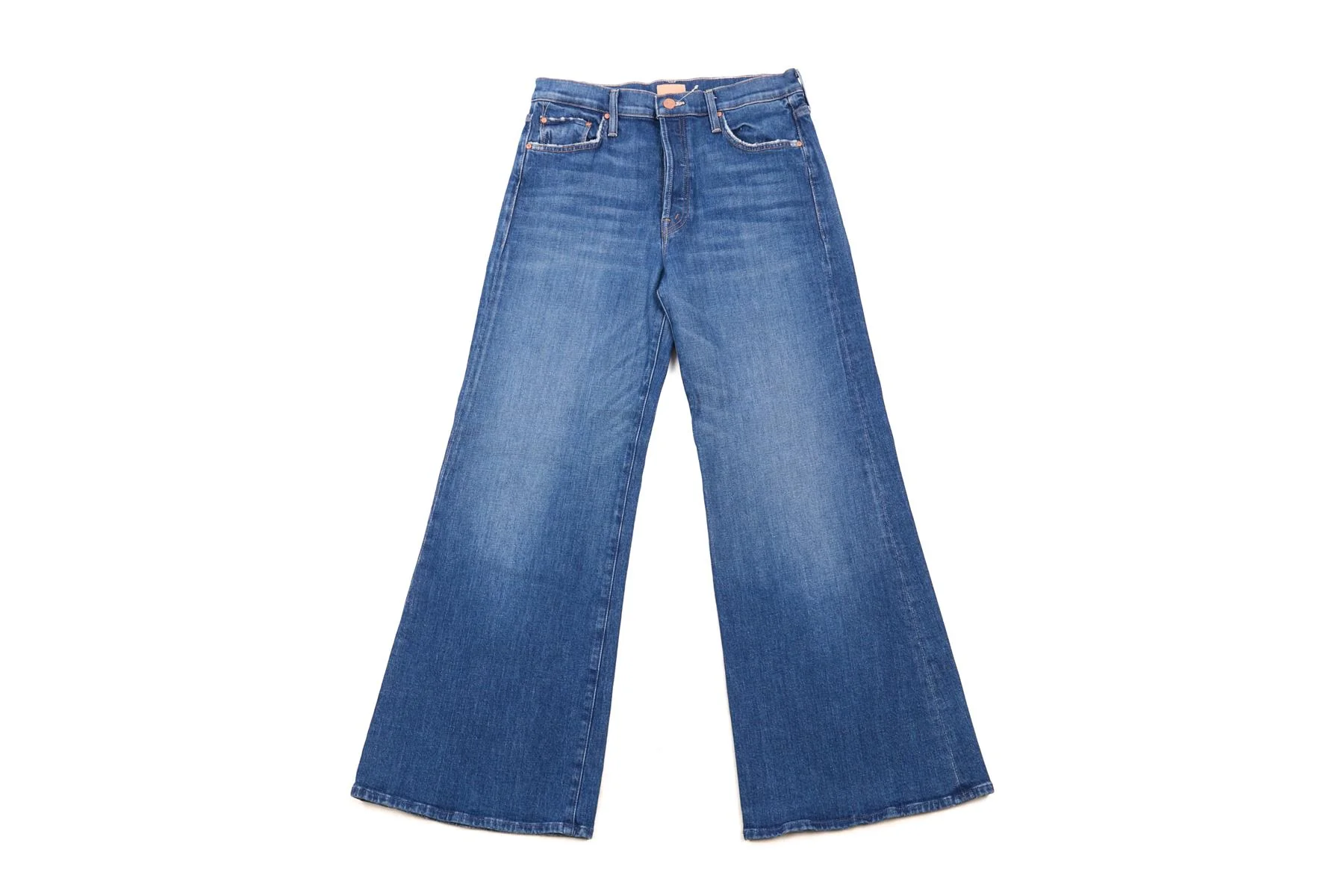 MOTHER BLUE HIGH RISE WIDE LEG JEANS W29 - Image 2