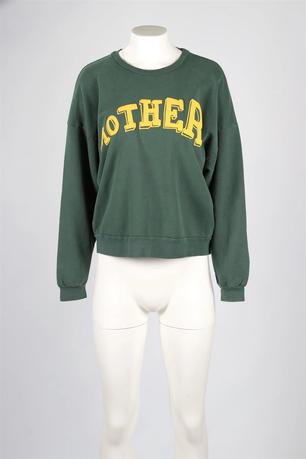 MOTHER GREEN COTTON SWEATSHIRT MEDIUM - Image 2