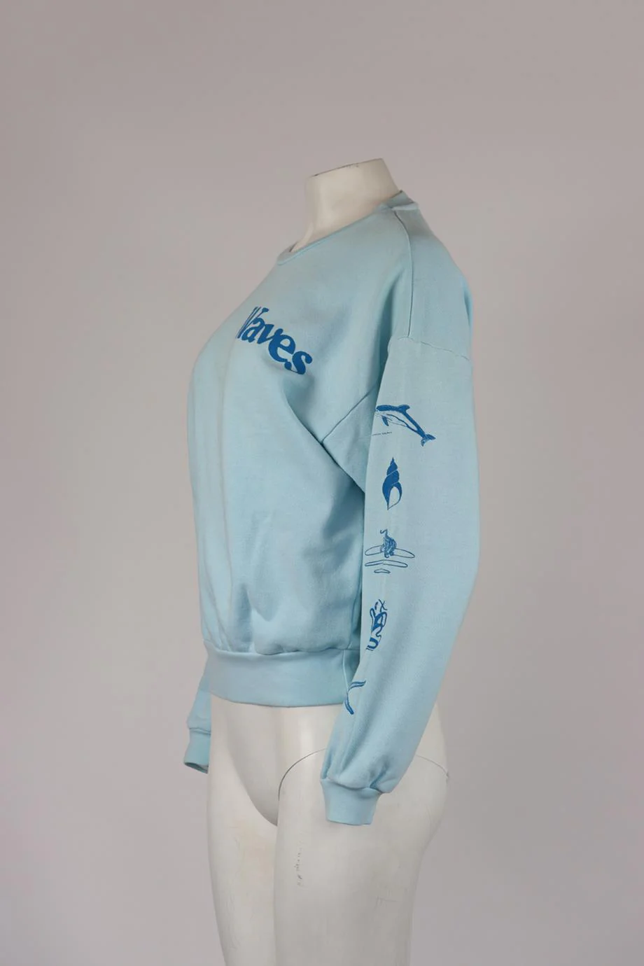 MOTHER PRINTED COTTON JERSEY SWEATSHIRT XSMALL - Image 3