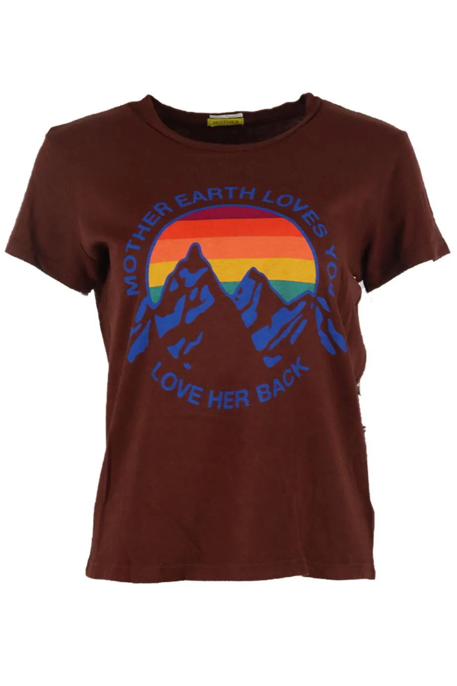 MOTHER PRINTED COTTON JERSEY T-SHIRT SMALL