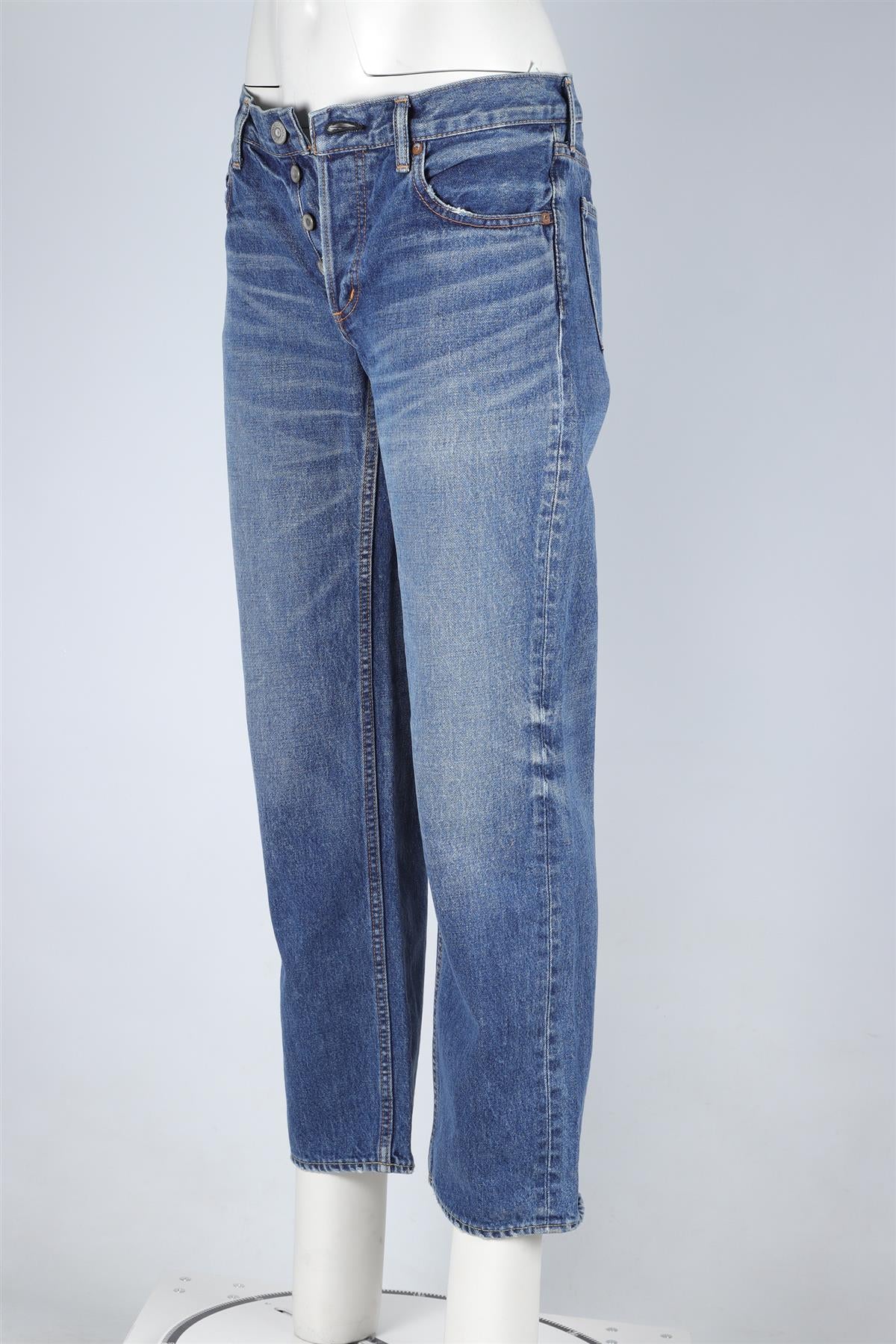 MOUSSY BLUE STRAIGHT LEG JEANS W26 UK 8 - Image 3