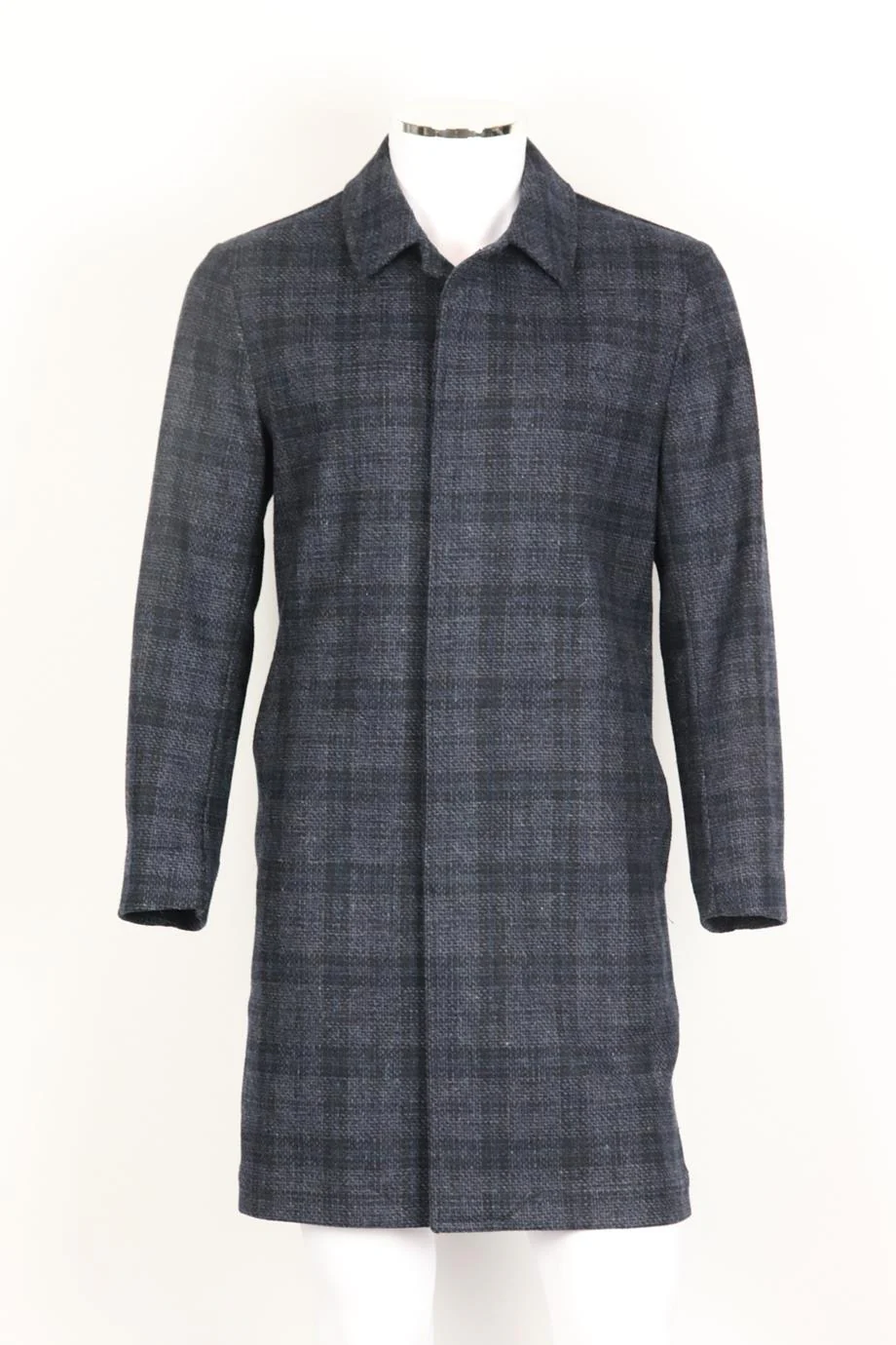MR P. MEN'S CHECKED WOOL BLEND COAT XSMALL - Image 2