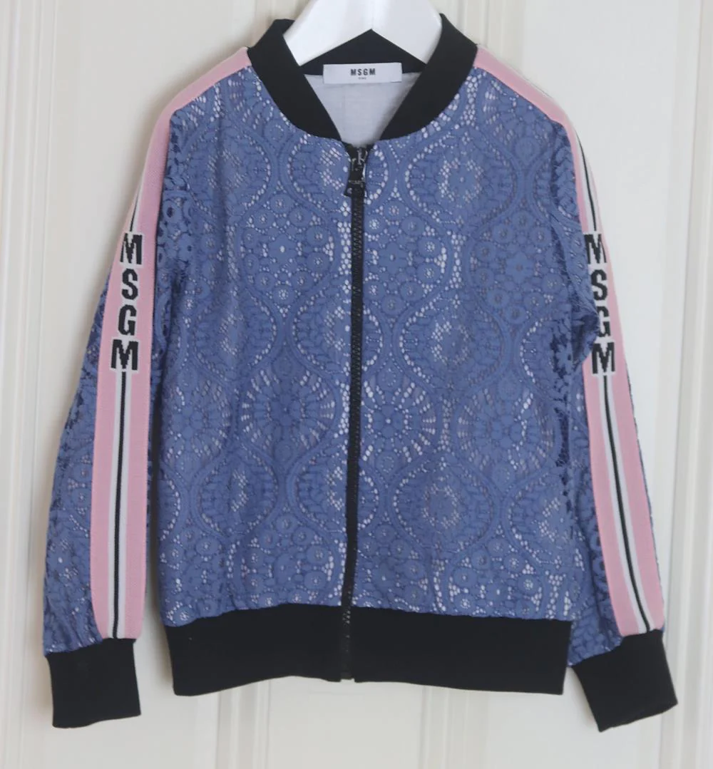 MSGM KIDS GIRLS LACE BOMBER JACKET 6 YEARS - Image 2