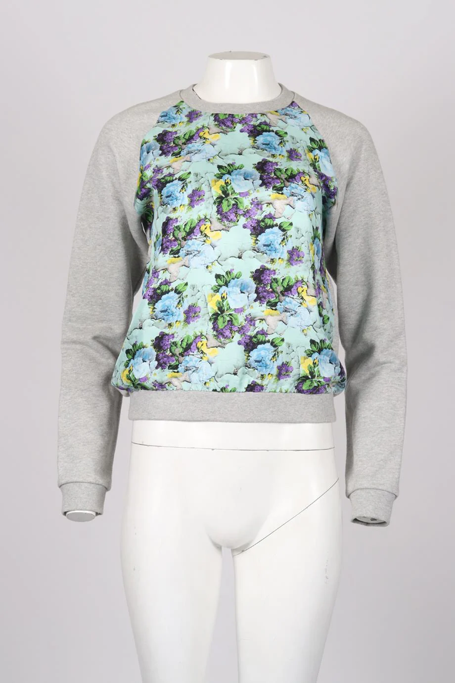 MSGM SILK AND COTTON BLEND SWEATSHIRT SMALL - Image 2
