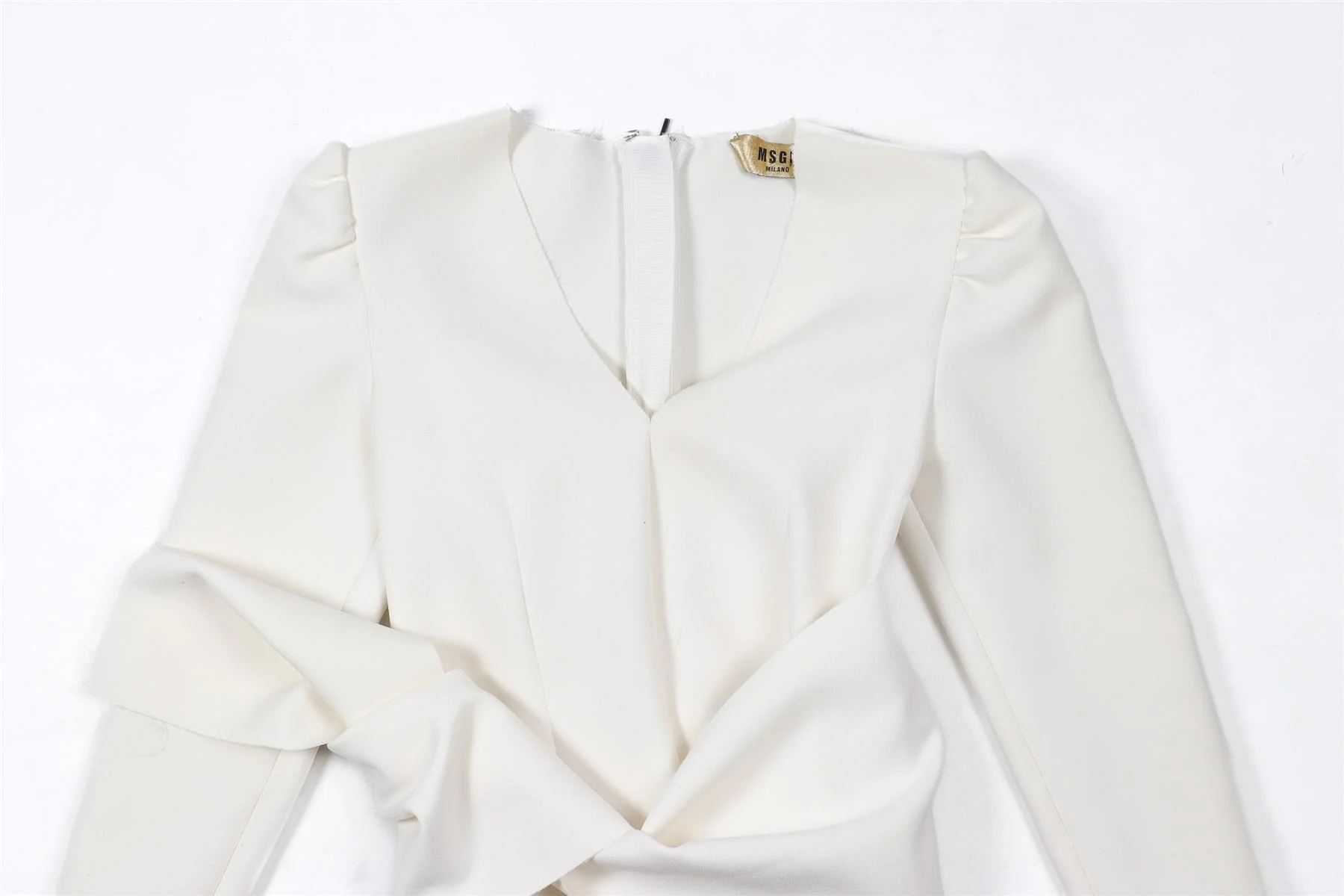 MSGM WHITE CADY TOP IT 38 UK 6 - Image 3