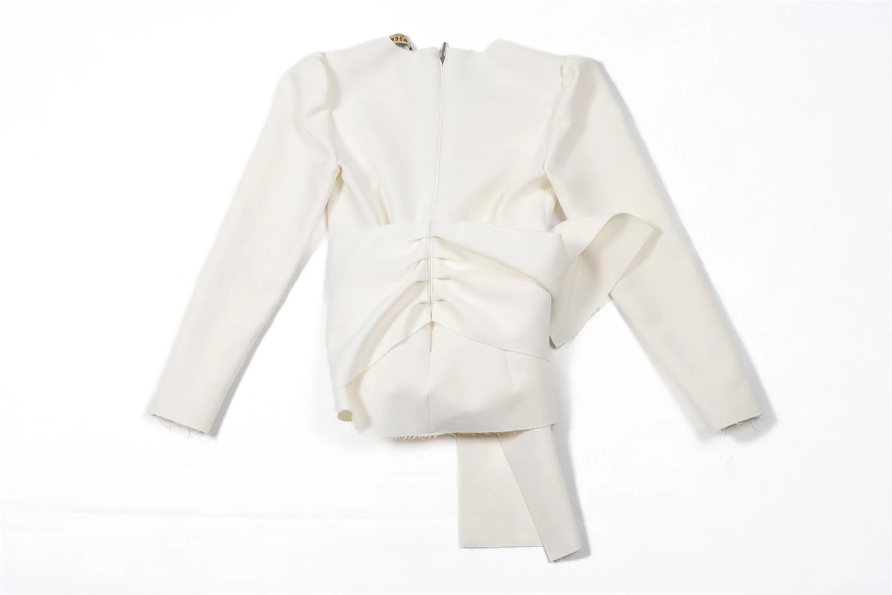MSGM WHITE CADY TOP IT 38 UK 6 - Image 4