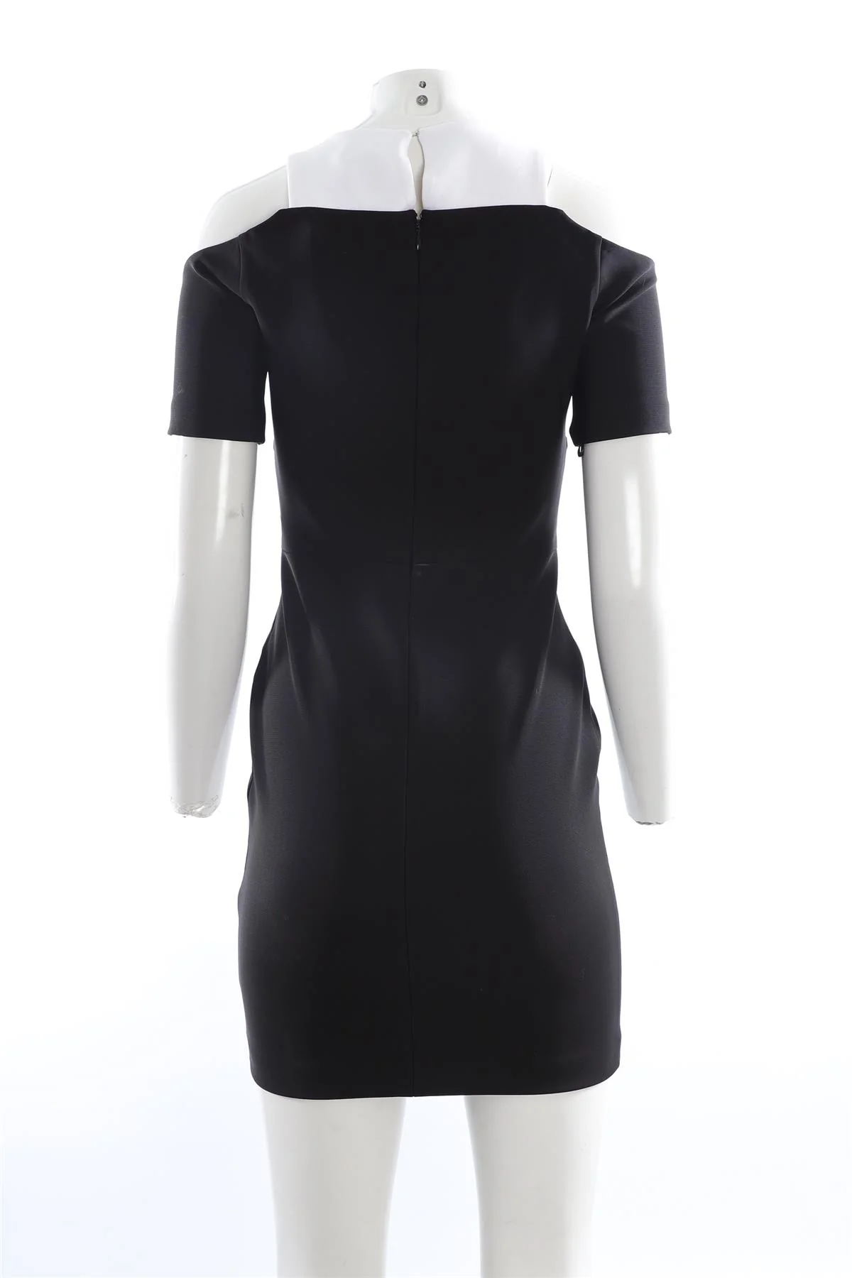 MUGLER BLACK CREPE MINI DRESS IT 38 UK 6 - Image 4