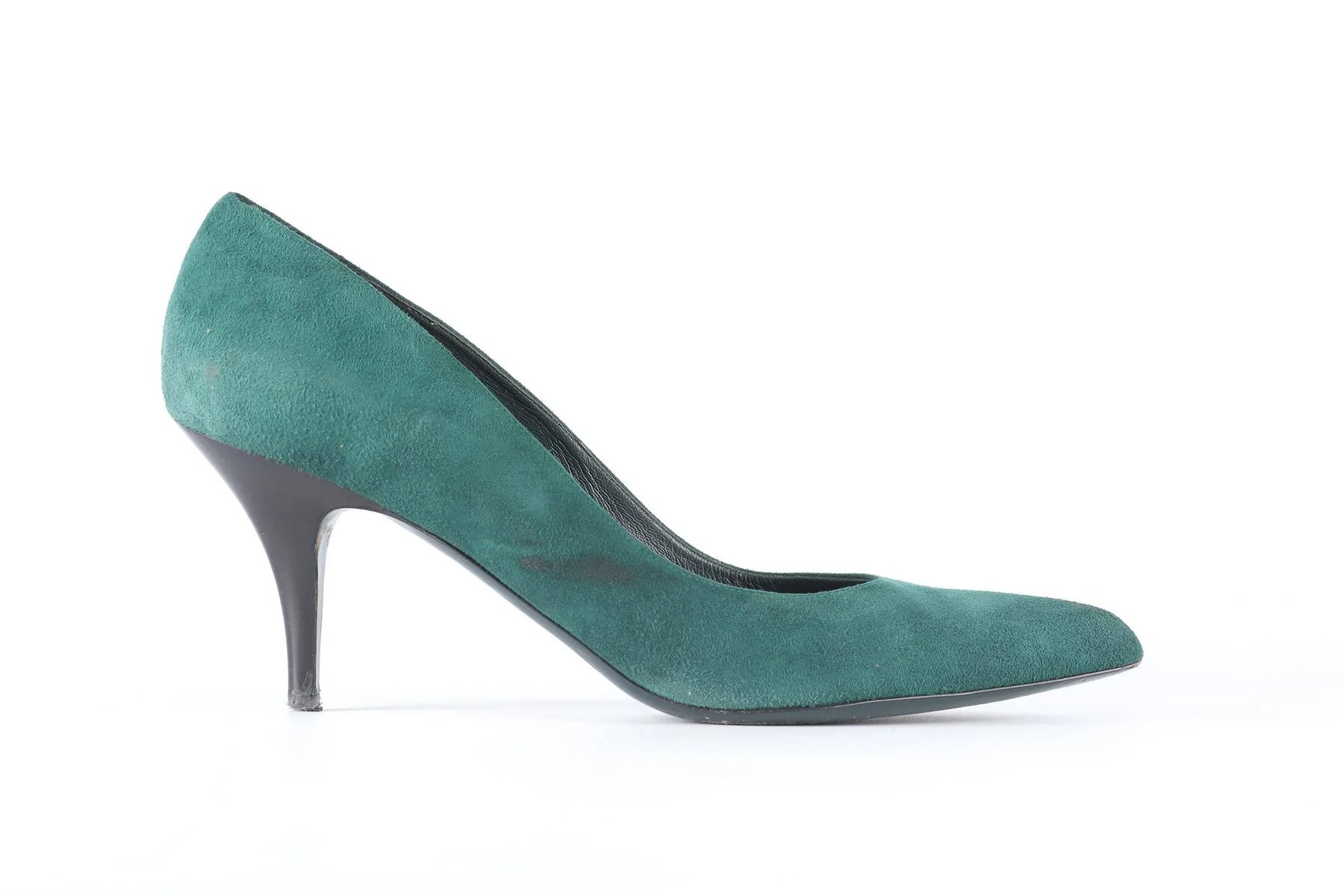MULBERRY GREEN SUEDE PUMPS EU 40 UK 7 US 10 - Image 2