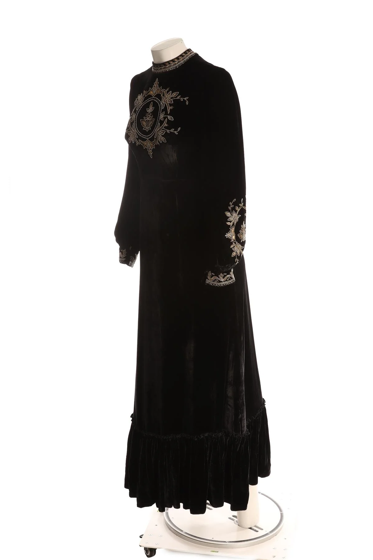 MUZUNGI SISTERS BLACK VELVET MAXI DRESS XSMALL - Image 3