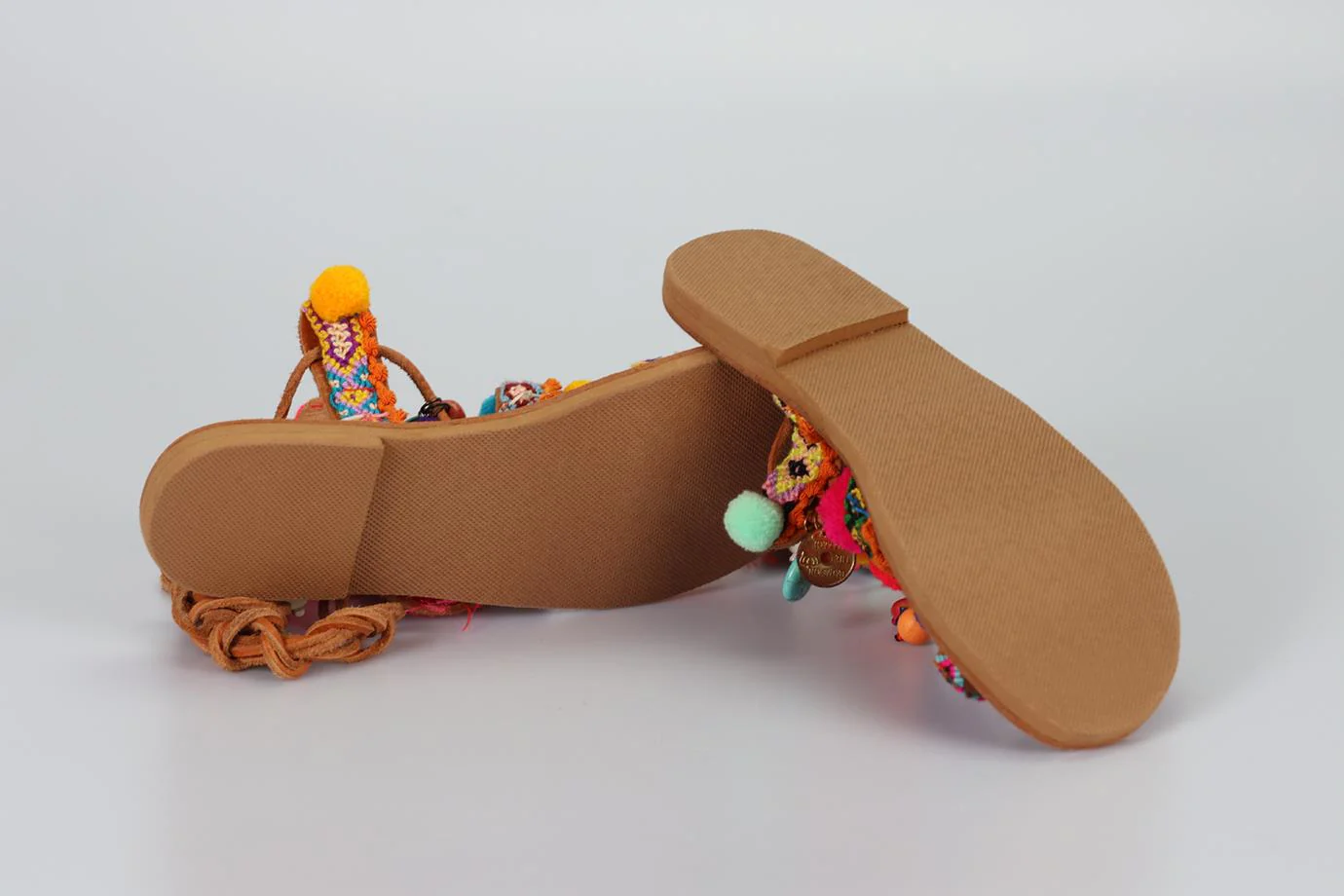 MUZUNGU SISTERS TIE UP SANDALS WITH CHARMS EU 38 UK 5 - Image 5