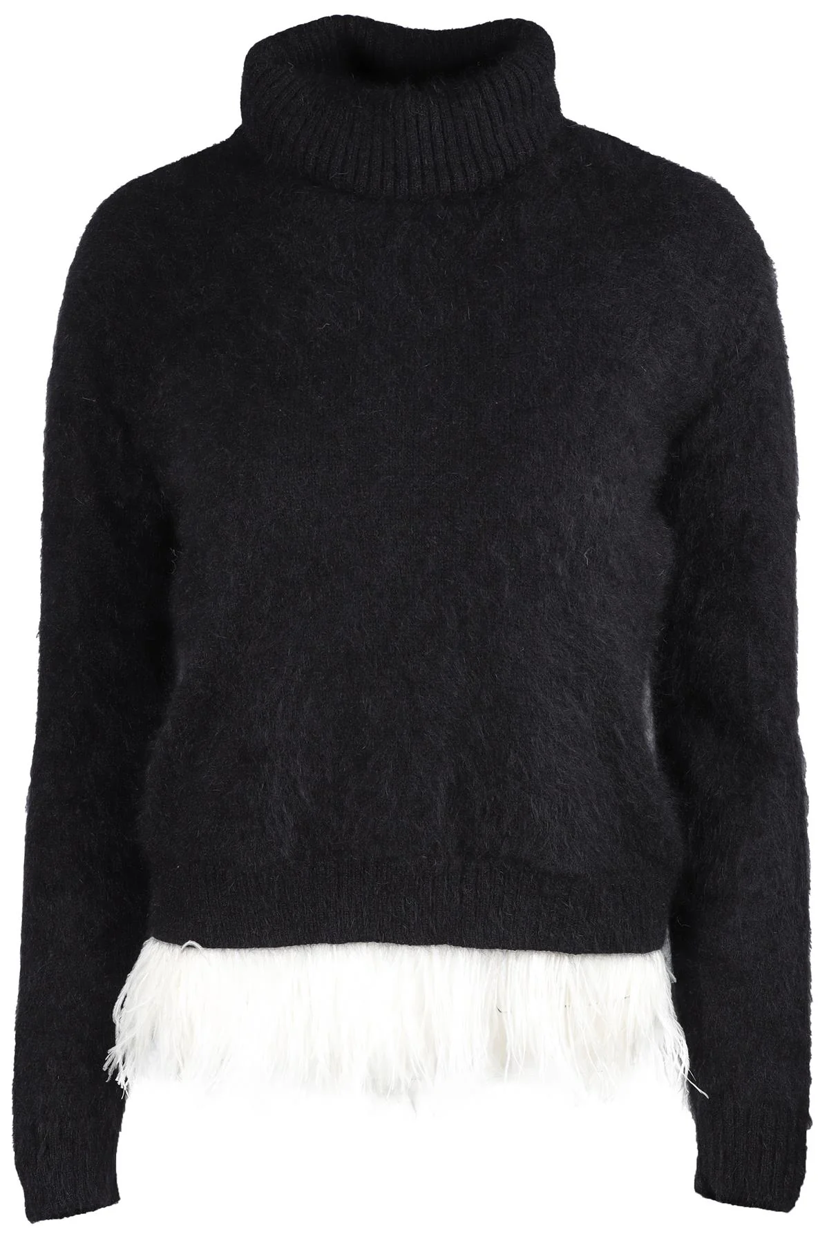 N°21 BLACK ANGORA SWEATER IT 38 UK 6