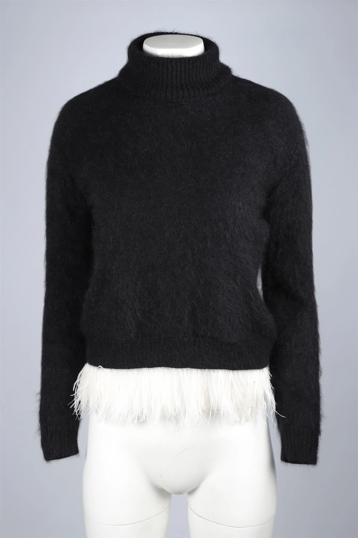 N°21 BLACK ANGORA SWEATER IT 38 UK 6 - Image 2