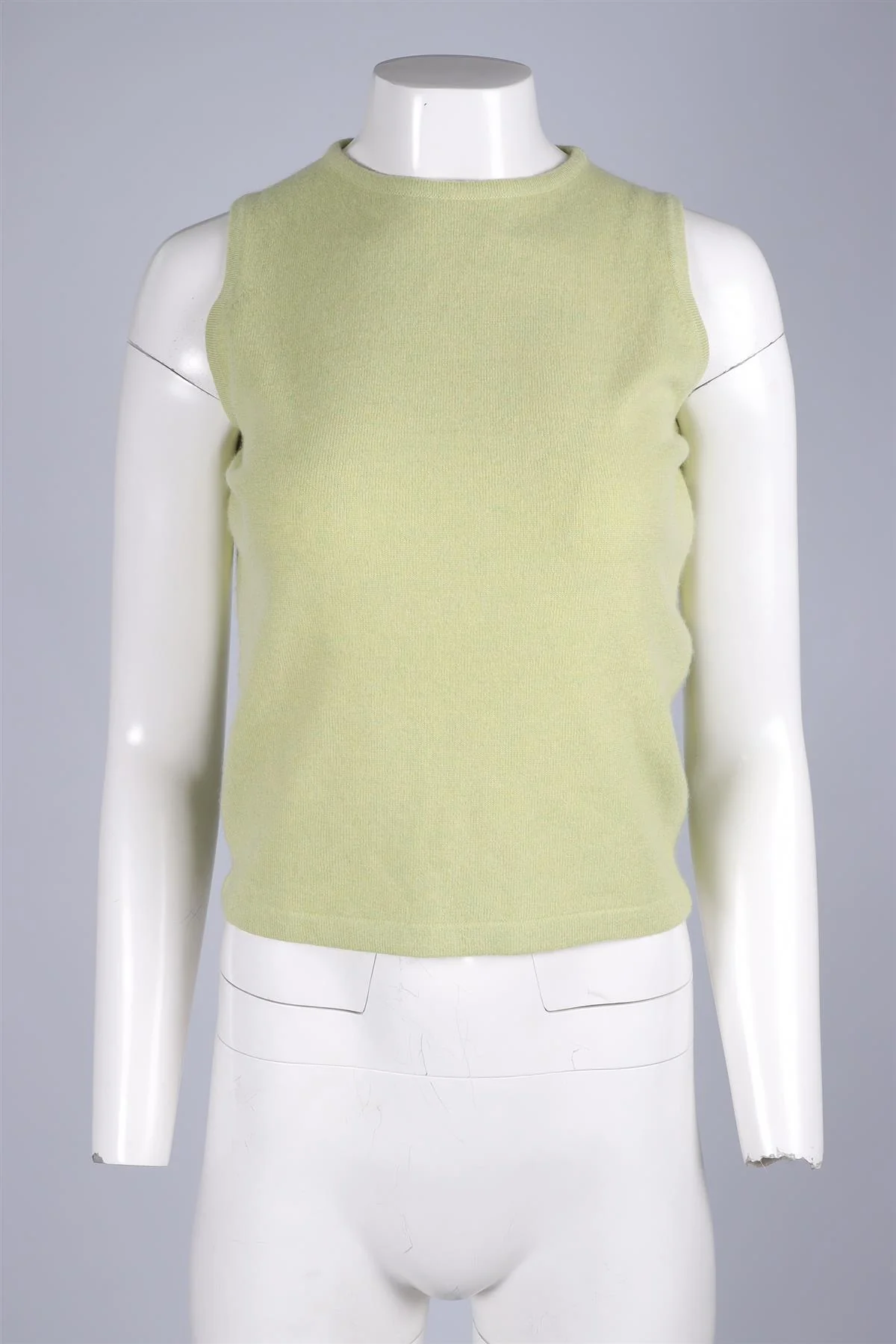 N PEAL GREEN VINTAGE CASHMERE VEST LARGE - Image 2