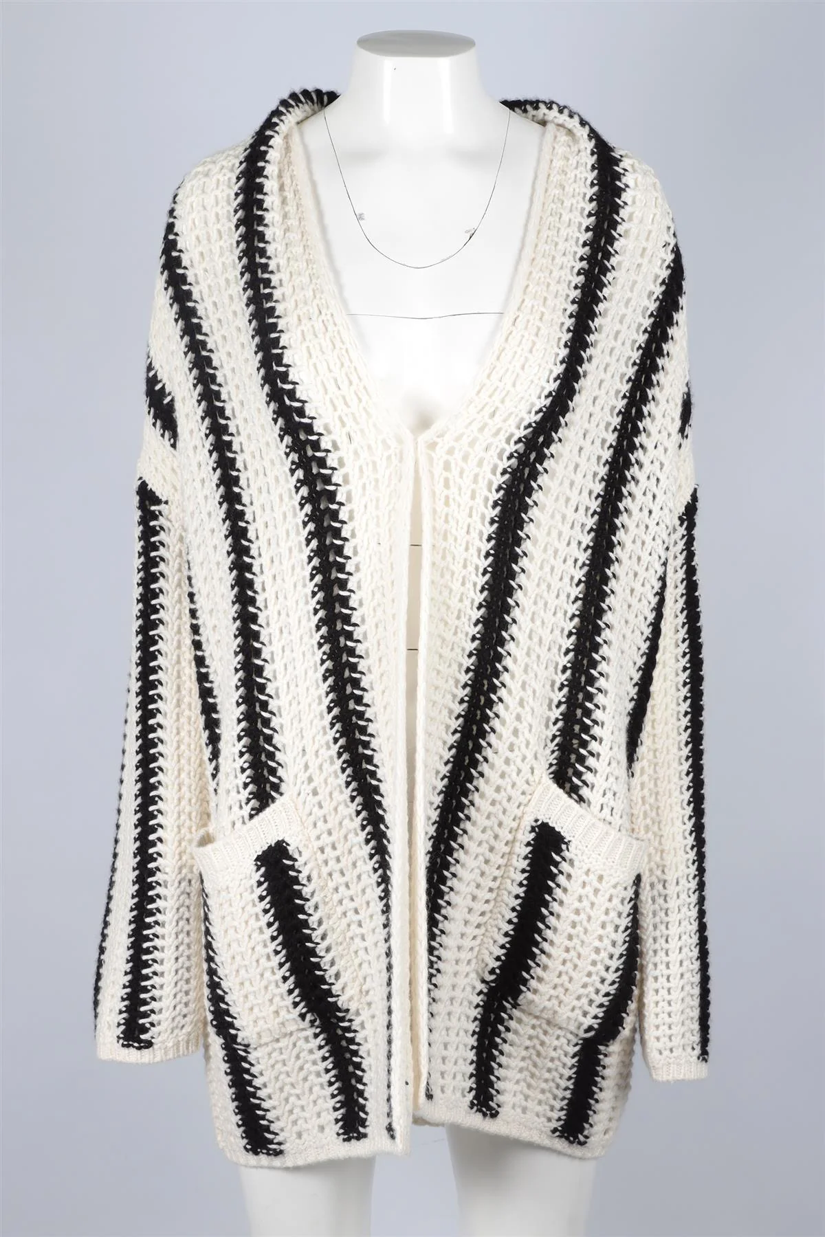 NAKED CASHMERE CREAM CASHMERE CARDIGAN XSMALL - SMALL - Image 2
