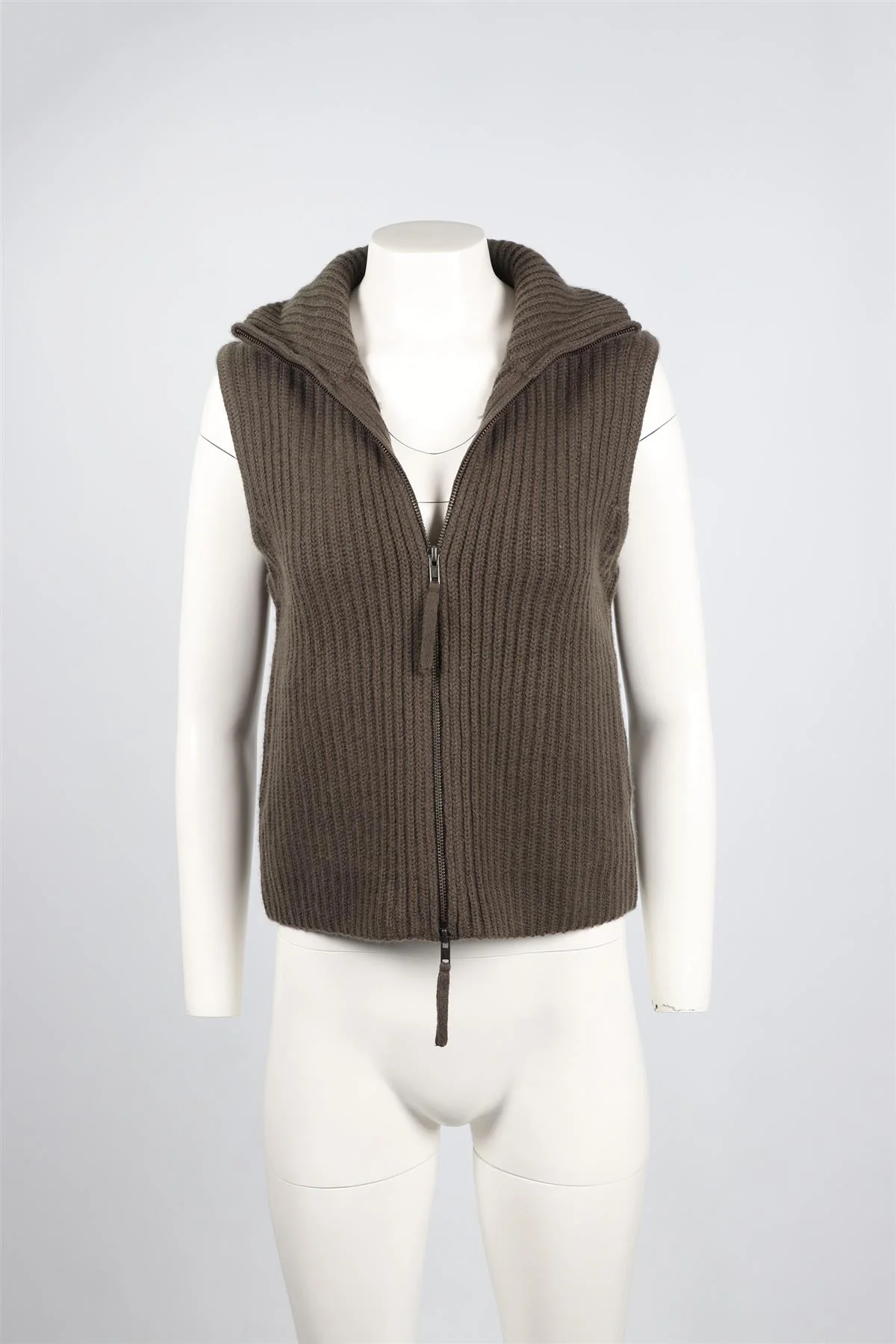 NAKED CASHMERE GREEN CASHMERE VEST XSMALL - Image 2