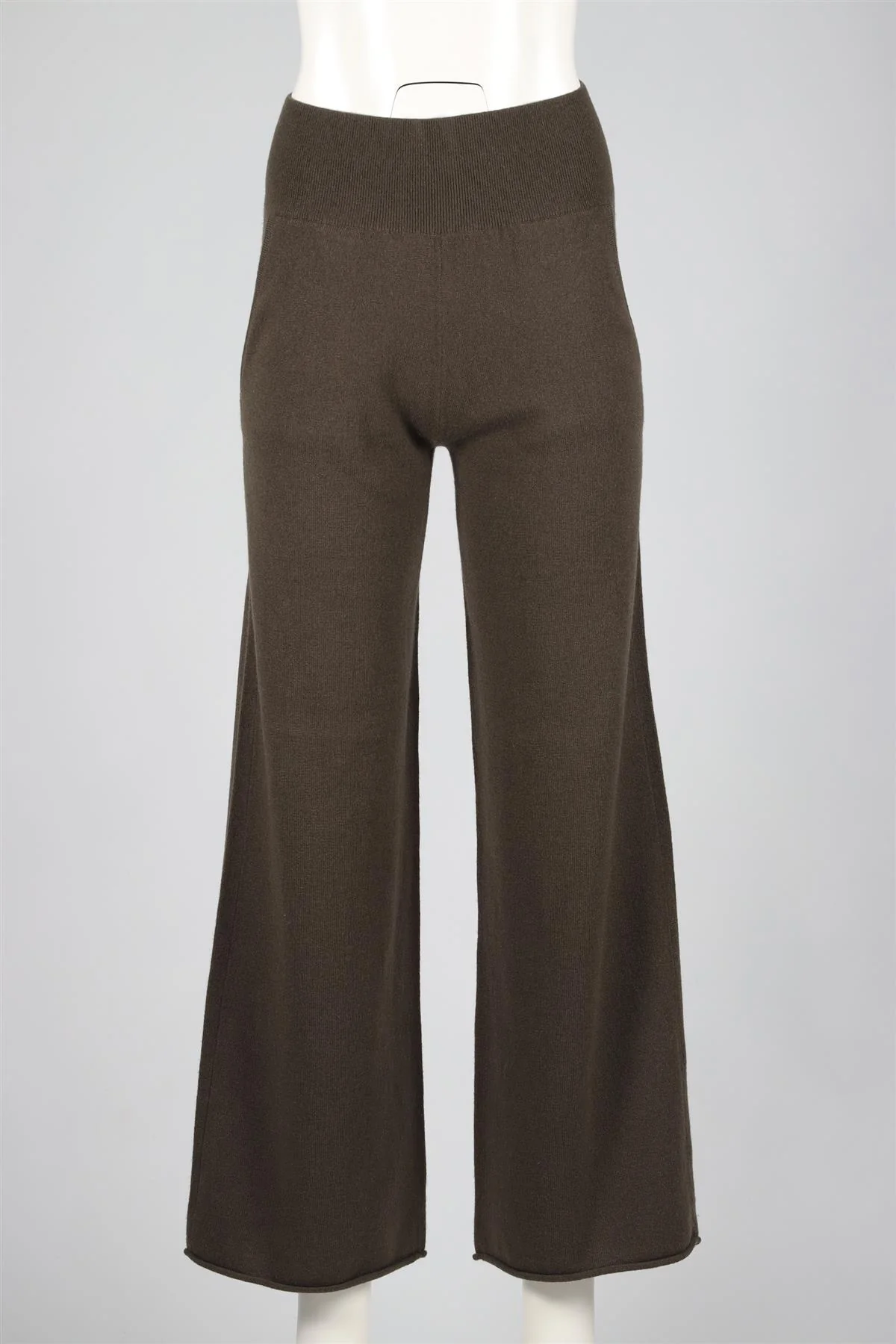 NAKED CASHMERE GREEN CASHMERE WIDE LEG PANTS XSMALL - Image 2