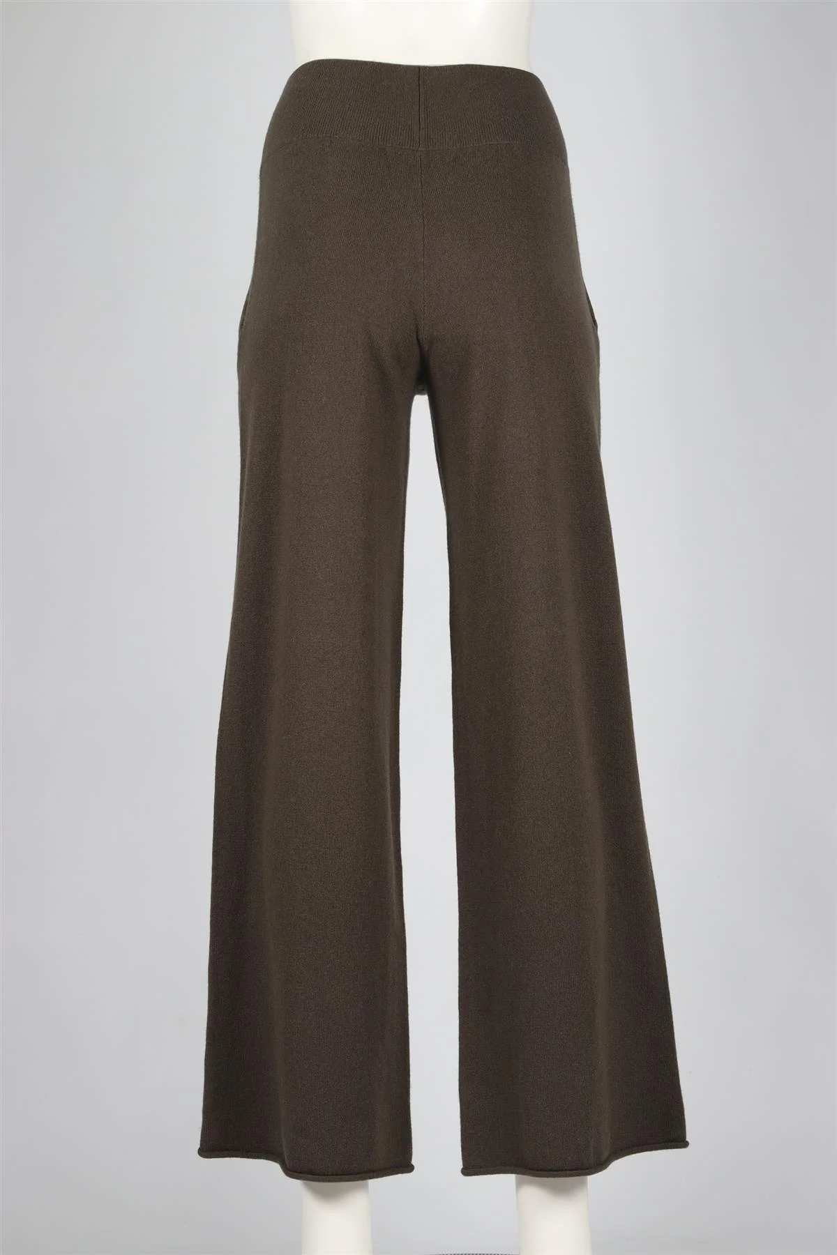 NAKED CASHMERE GREEN CASHMERE WIDE LEG PANTS XSMALL - Image 4