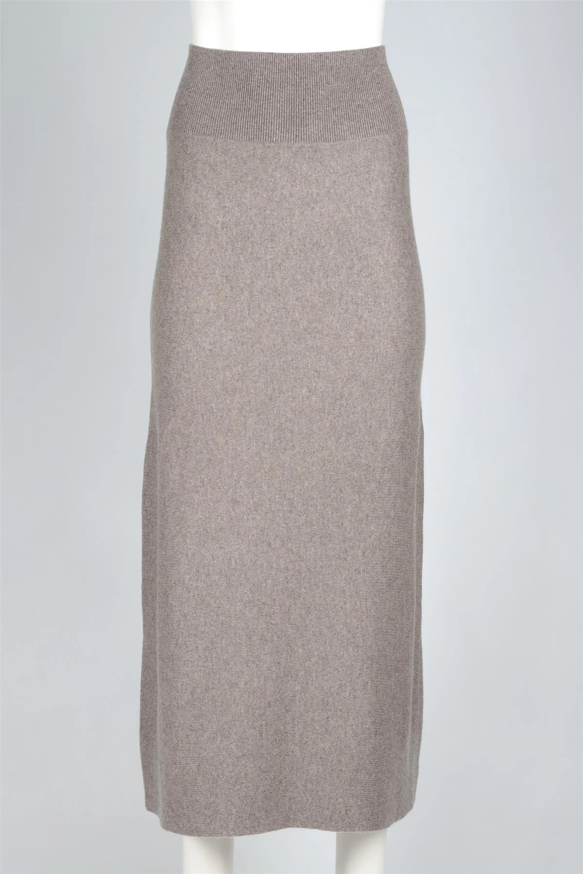NAKED CASHMERE TAUPE CASHMERE MAXI SKIRT XSMALL - Image 2