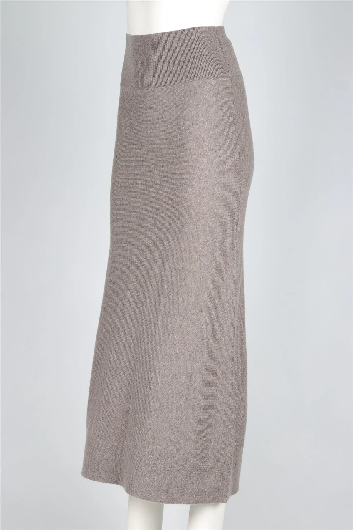 NAKED CASHMERE TAUPE CASHMERE MAXI SKIRT XSMALL - Image 3