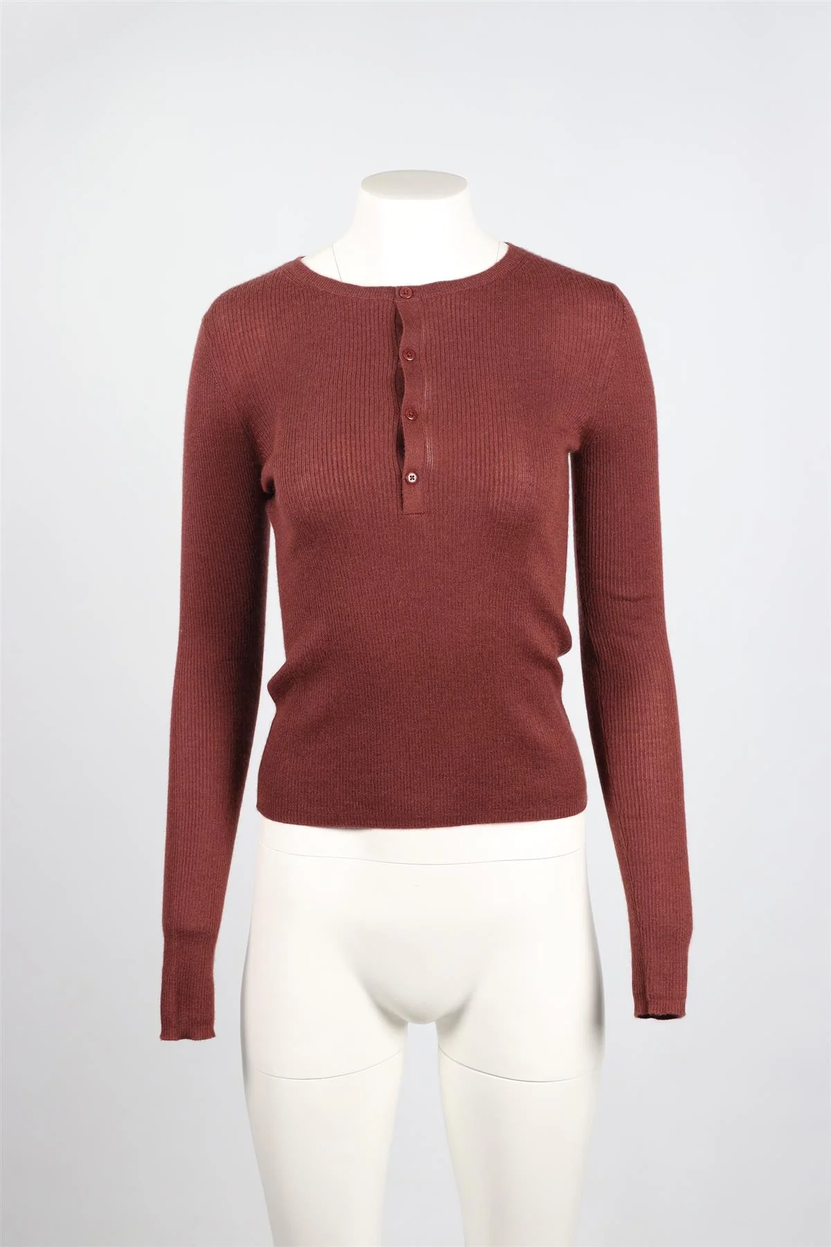 NAKED CASMERE RED CASHMERE TOP SMALL - Image 2