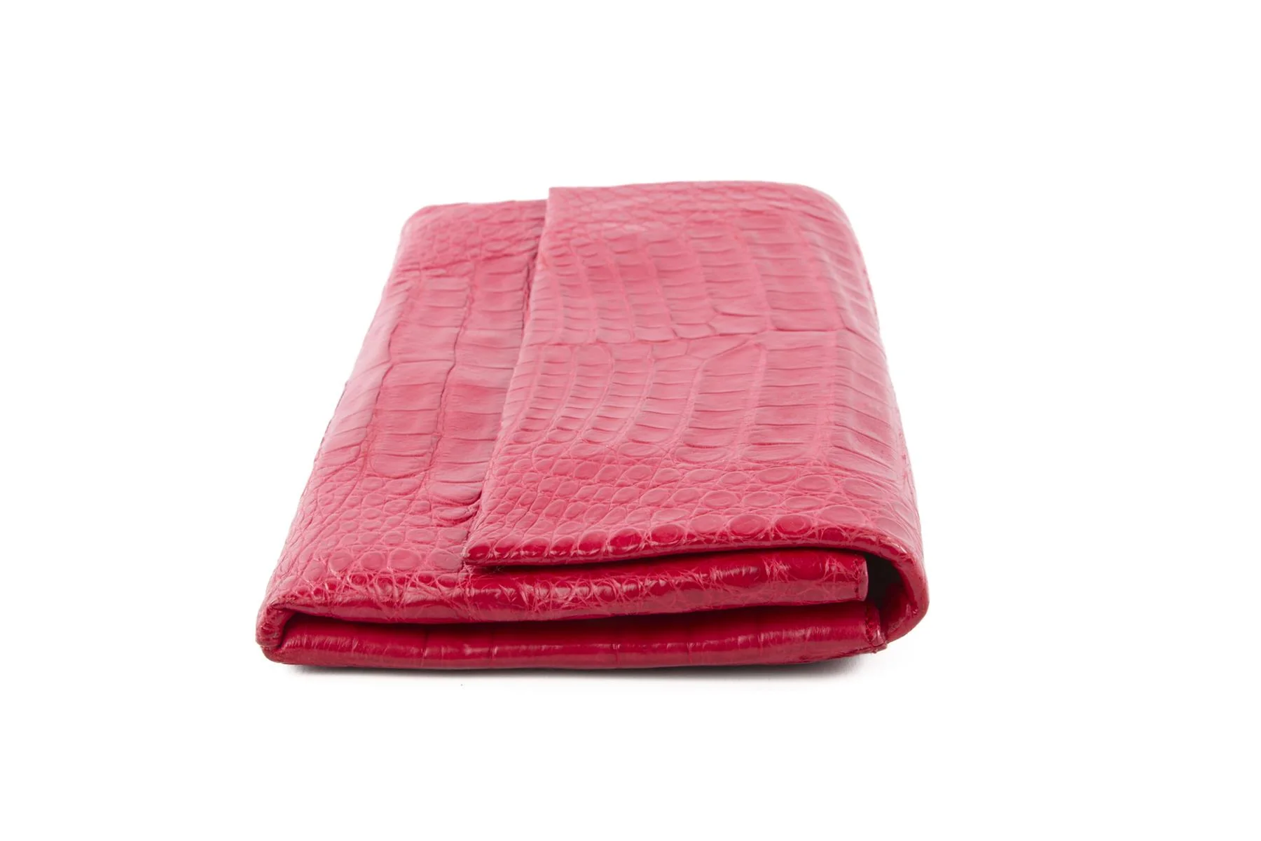 NANCY GONZALEZ RED CROCODILE CLUTCH - Image 5
