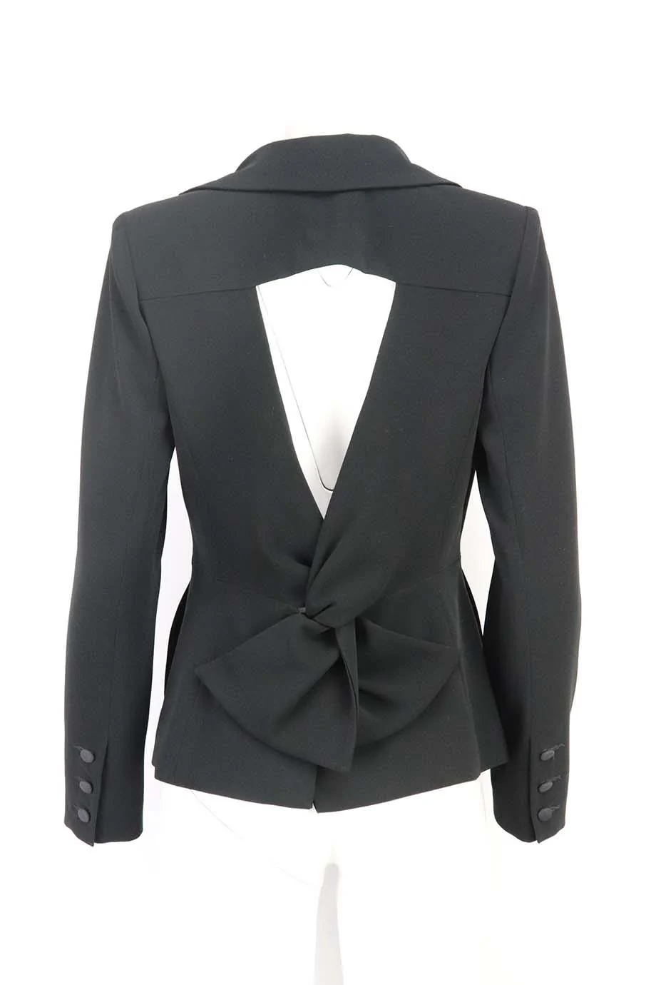 NANETTE LEPORE CUTOUT CREPE BLAZER US 8 UK 12 - Image 4