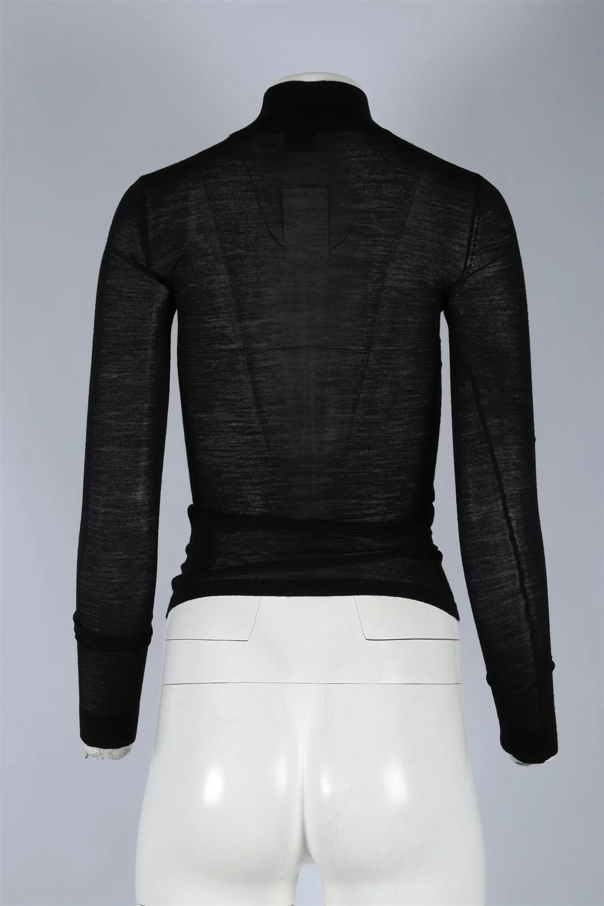 NANUSHKA BLACK WOOL TOP SMALL - Image 4