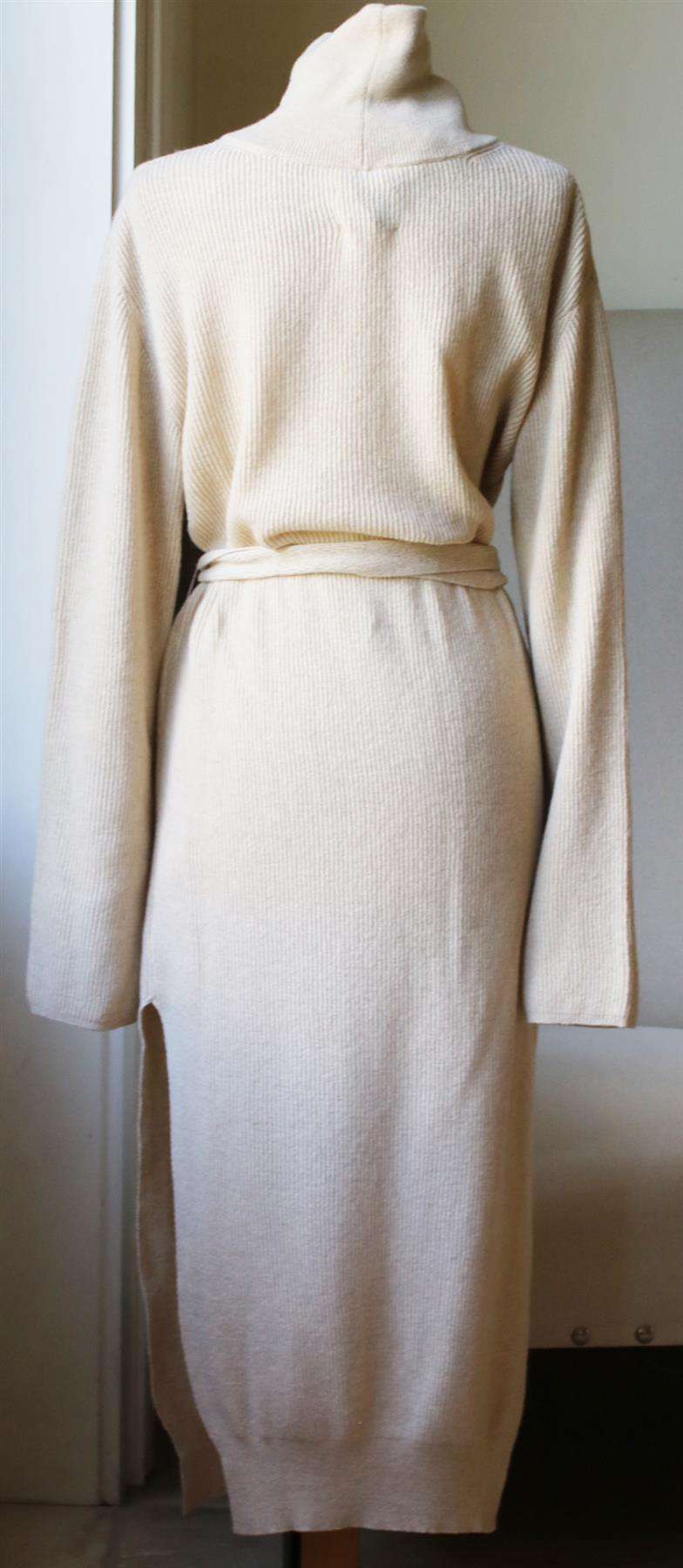 NANUSHKA CANAAN BELTED RIBBED KNIT DRESS SMALL - Image 4