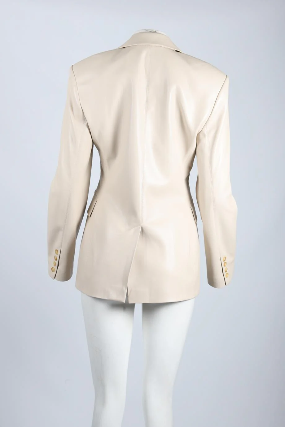 NANUSHKA FAUX LEATHER BLAZER SMALL - Image 4