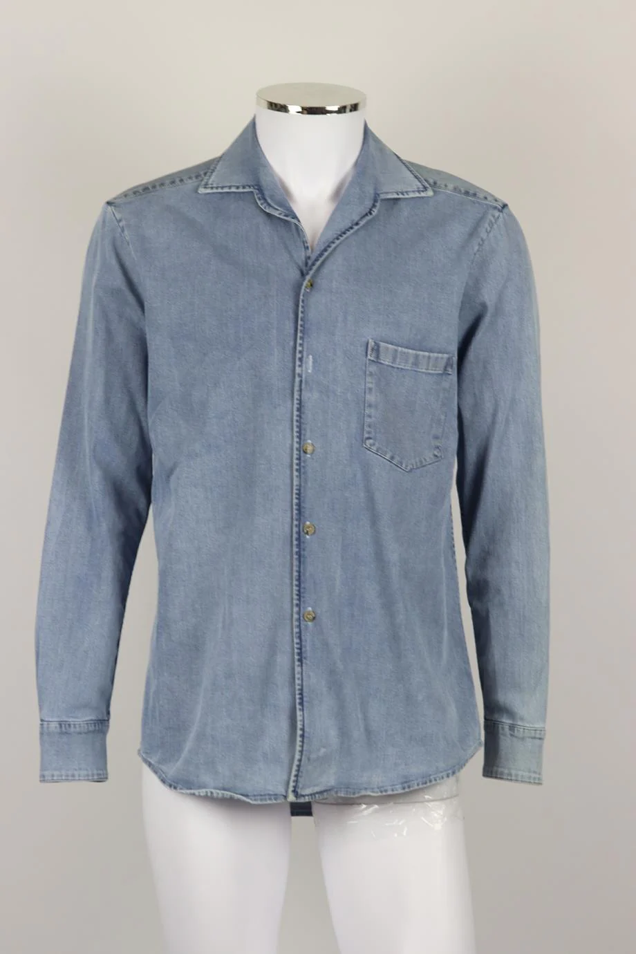 NANUSHKA MEN'S DENIM SHIRT XSMALL - Image 2