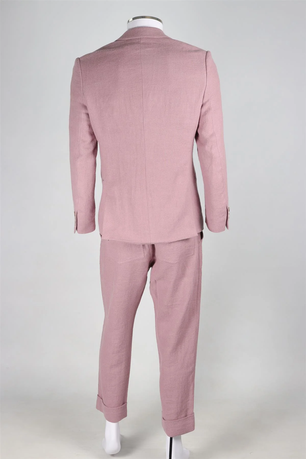 NANUSHKA PINK MEN'S RAMIE TWO PIECE SUIT EU 48 UK/US CHEST 36/W30 - Image 4