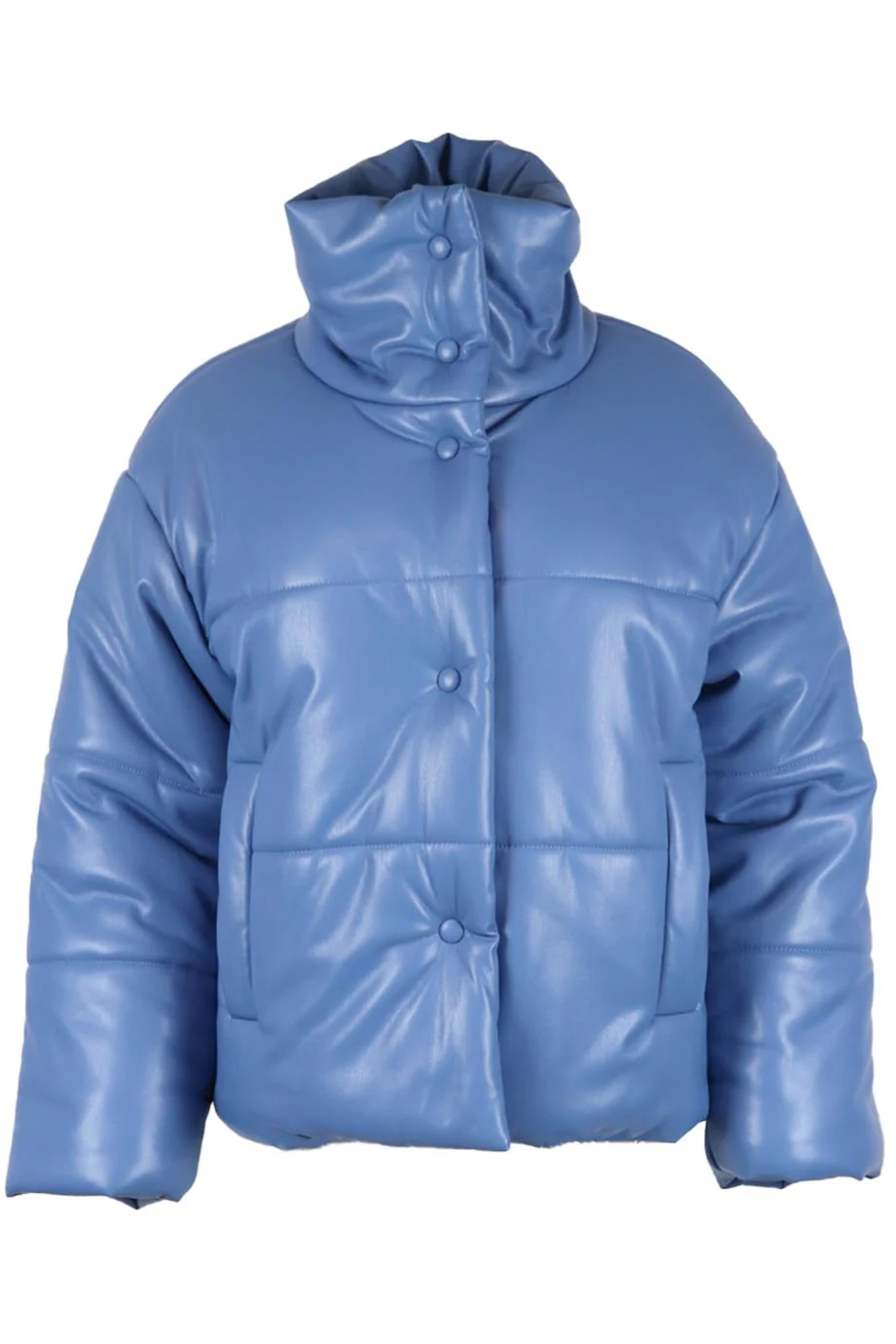 NANUSHKA QUILTED PADDED FAUX LEATHER JACKET SMALL