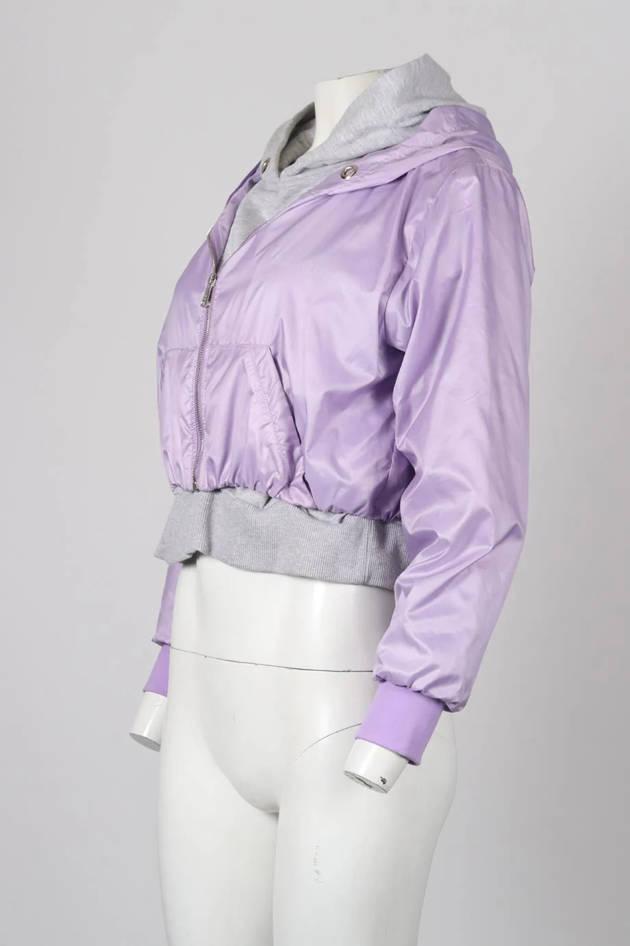 NATASHA ZINKO SHELL AND COTTON HOODIE SMALL - Image 3