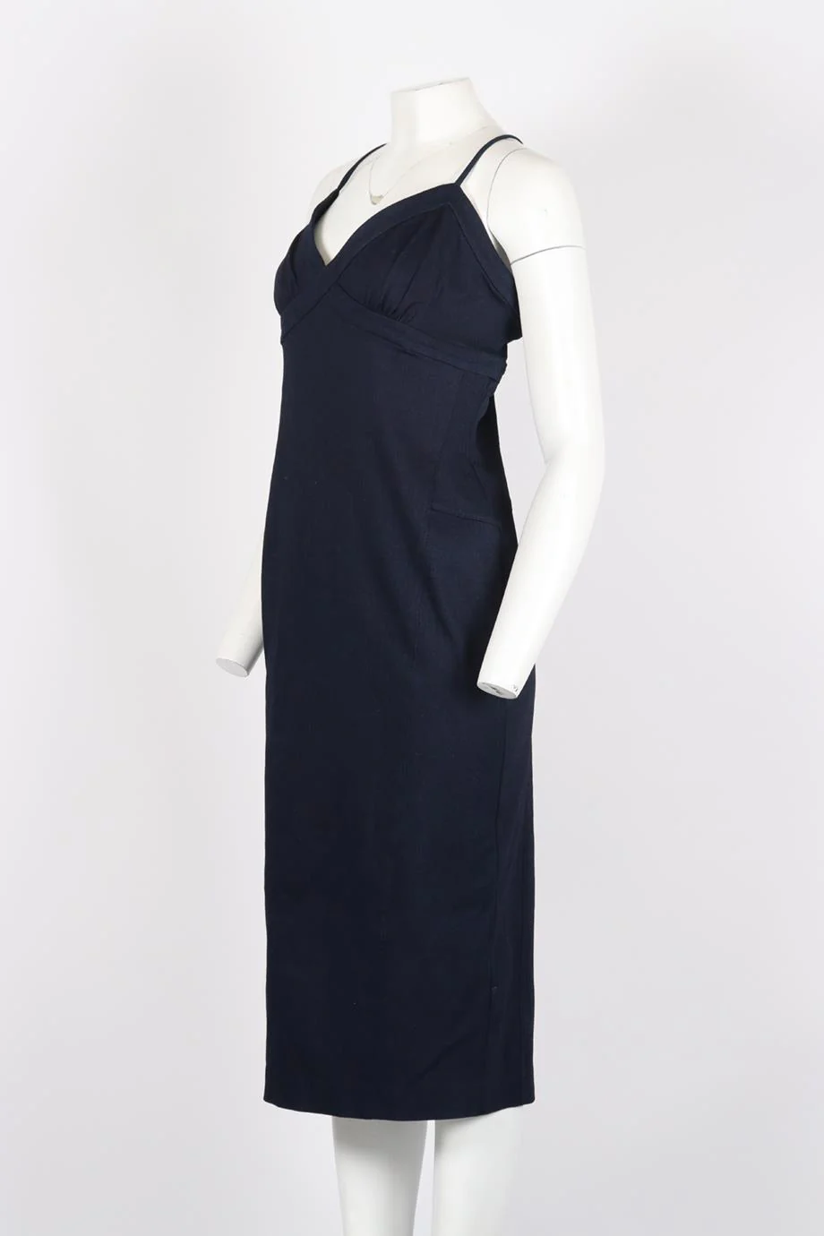 NBD DENIM MIDI DRESS LARGE - Image 3
