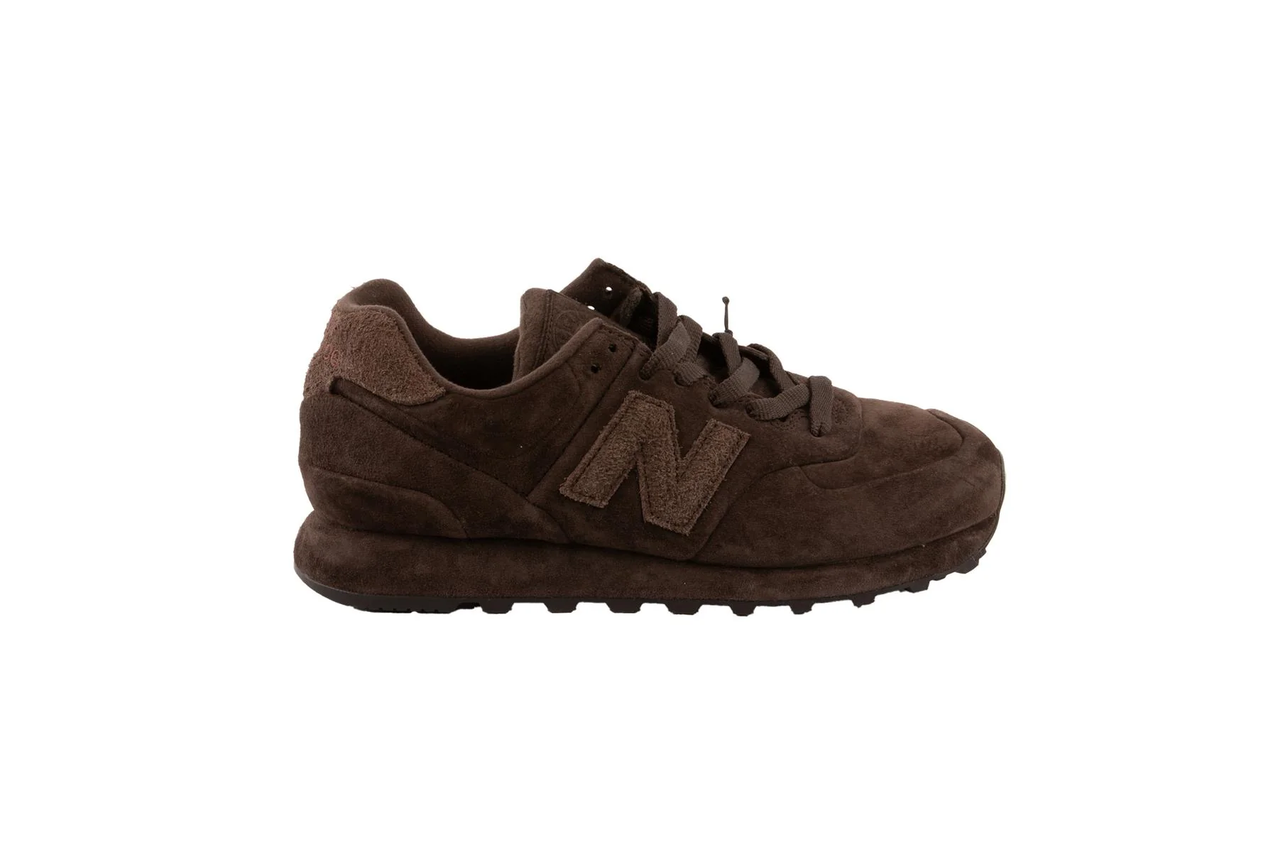 NEW BALANCE + STONE ISLAND BROWN GHOST 574 SNEAKERS EU 39.5 UK 6.5 US 9.5 - Image 2