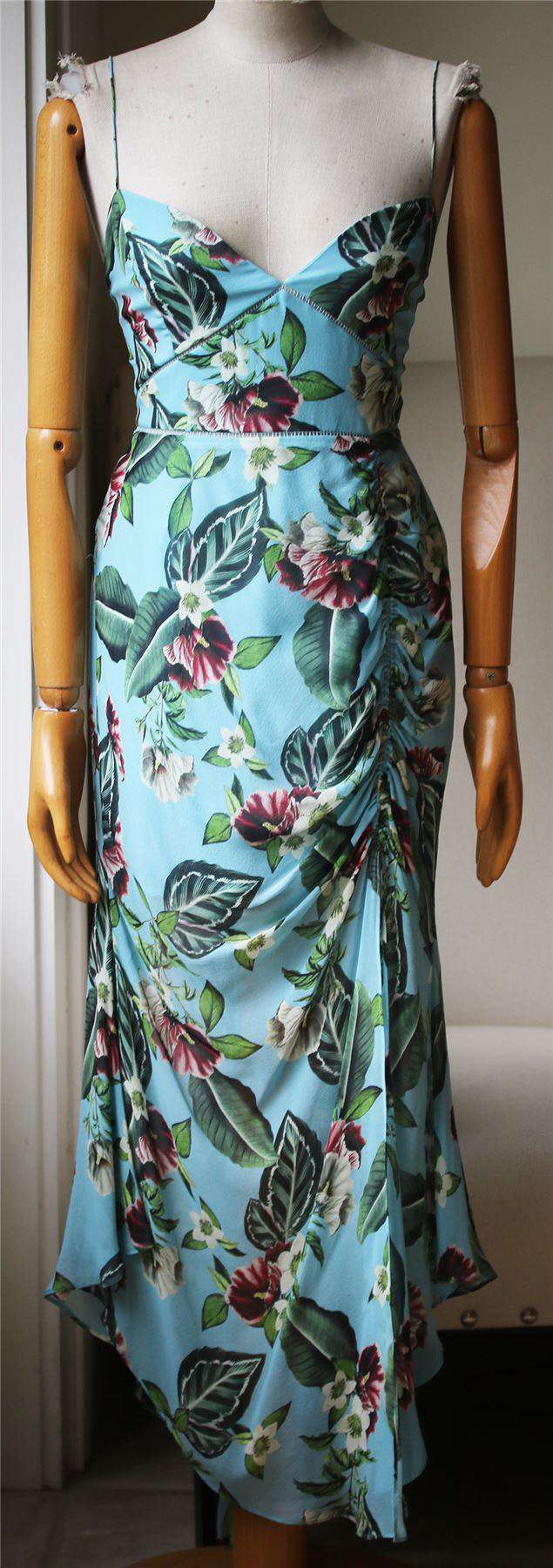 NICHOLAS EVA FLORAL PRINT DRAWSTRING DRESS UK 12 - Image 2