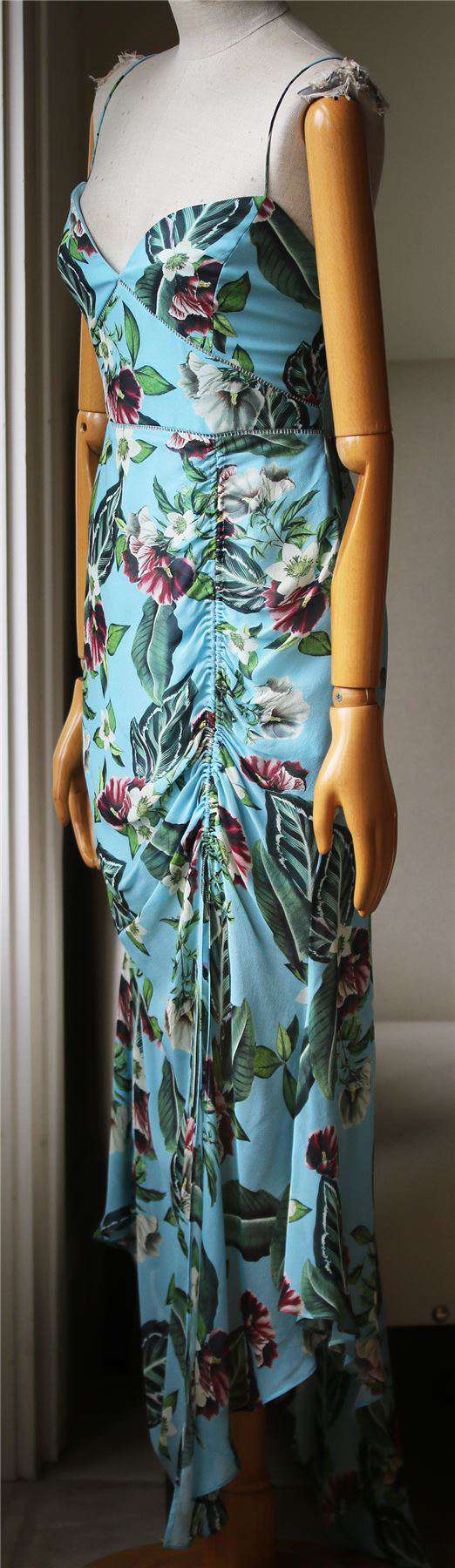 NICHOLAS EVA FLORAL PRINT DRAWSTRING DRESS UK 12 - Image 3