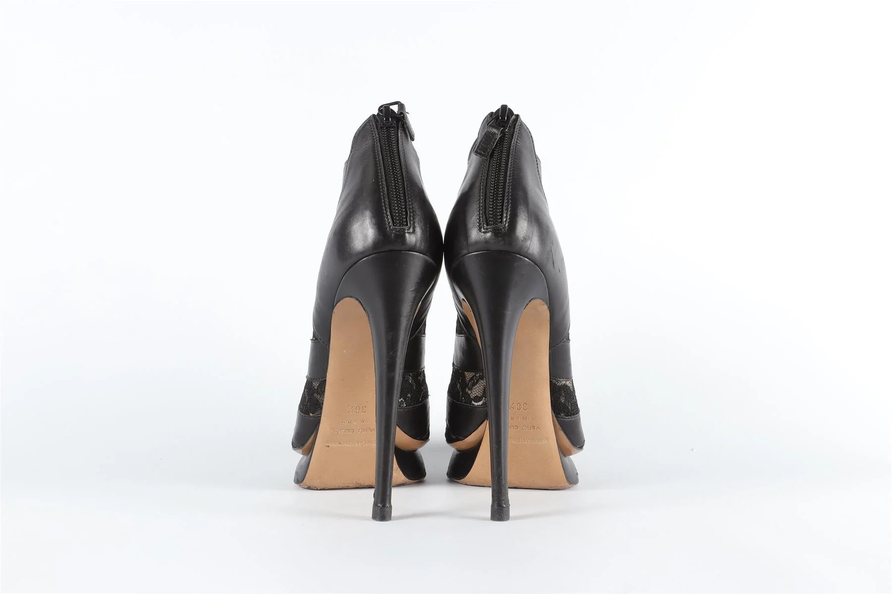 NICHOLAS KIRKWOOD BLACK LEATHER SANDALS EU 38.5 UK 5.5 US 8.5 - Image 11